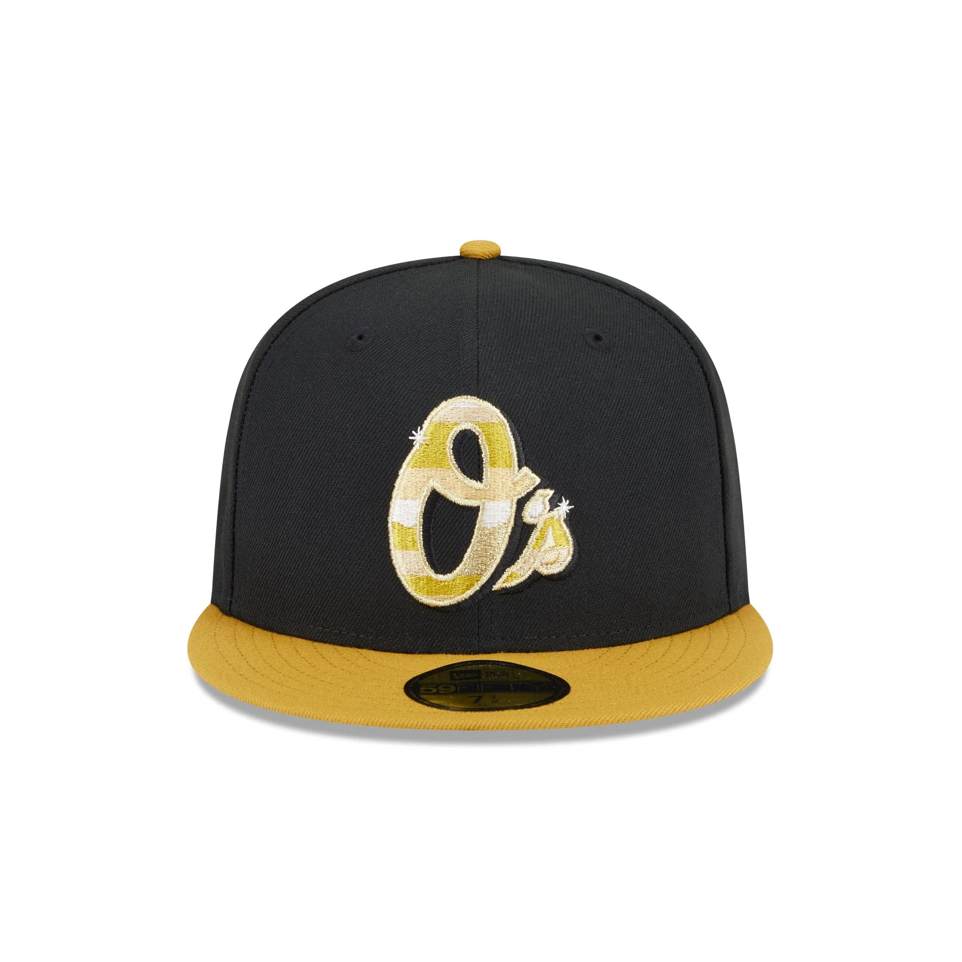 Baltimore Orioles Metallic Gold Logo 59FIFTY Fitted Hat