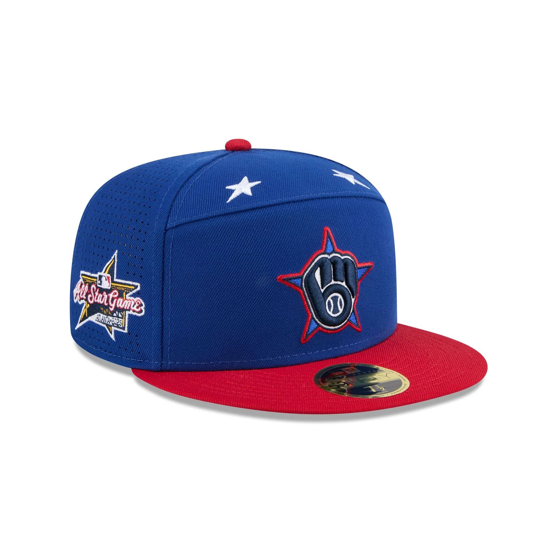 Milwaukee Brewers 2025 All-Star Game Workout Split Panel 59FIFTY Fitted Hat