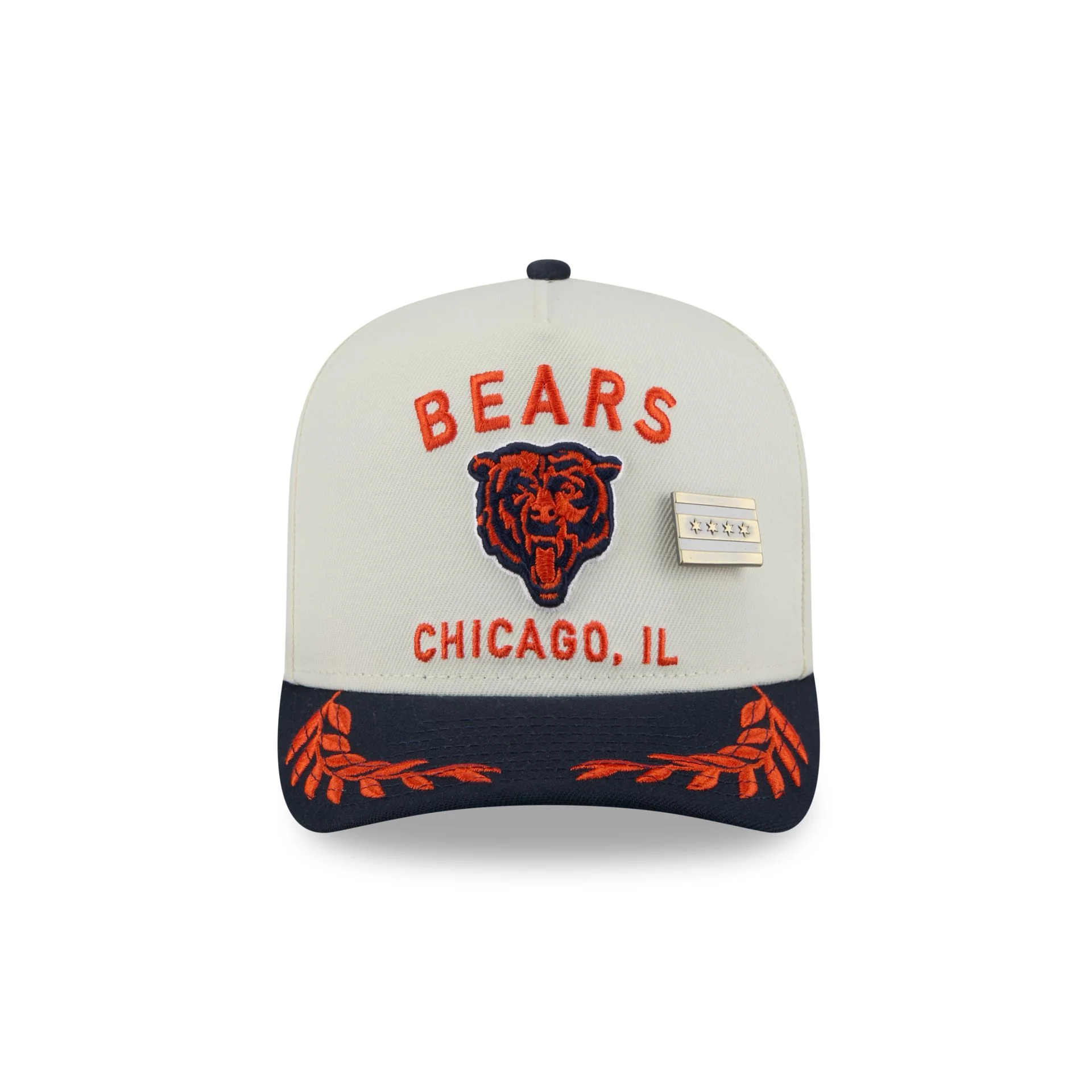 Chicago Bears 2025 Draft Chrome White 59FIFTY A-Frame Fitted Hat