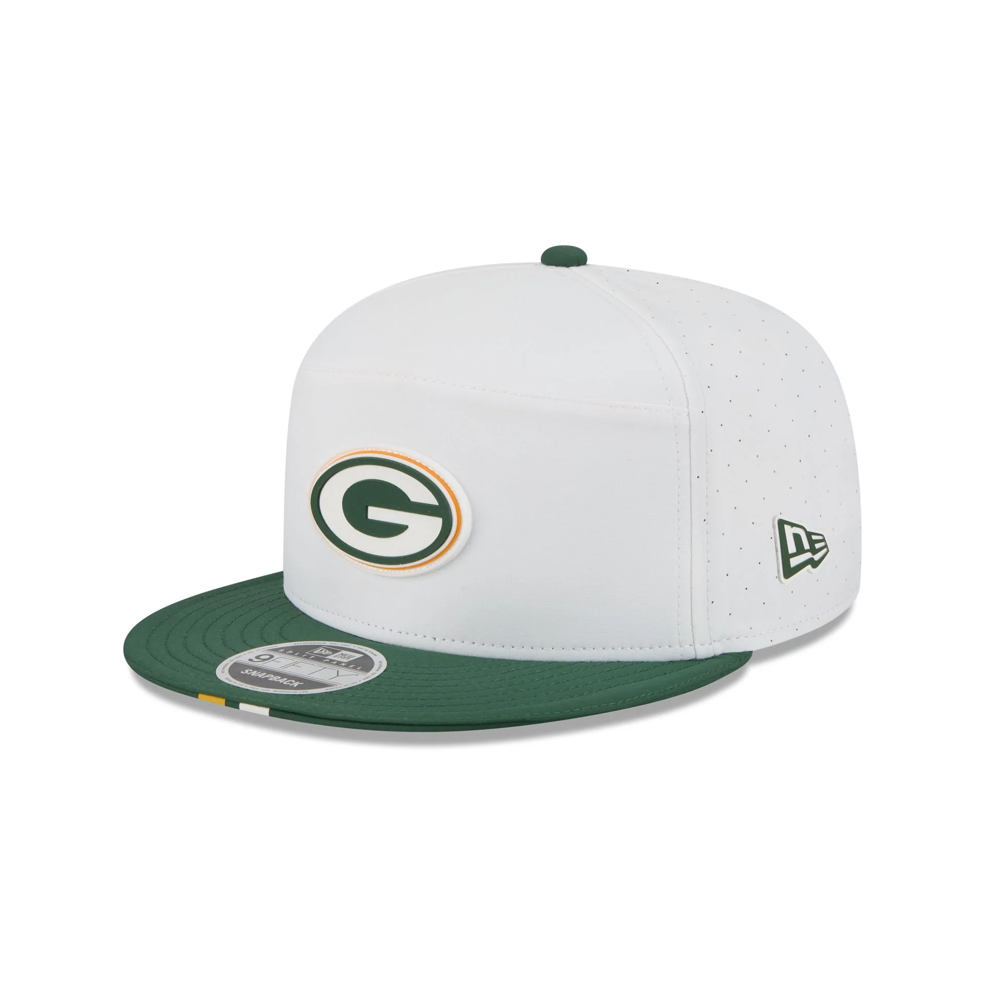 Green Bay Packers 2025 Training Split Panel 9FIFTY Snapback Hat