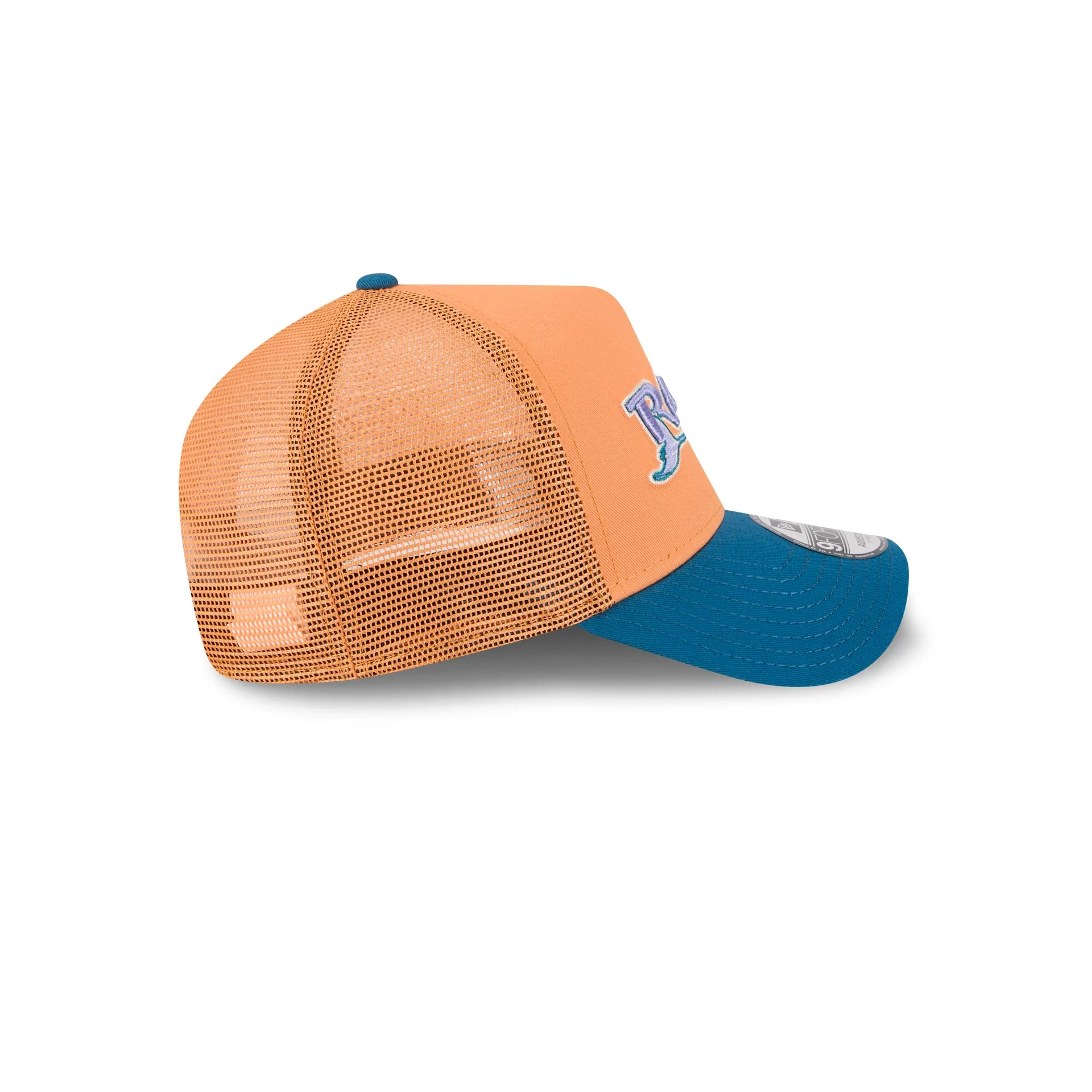 Tampa Bay Rays Orange Glaze 9FORTY A-Frame Trucker Hat