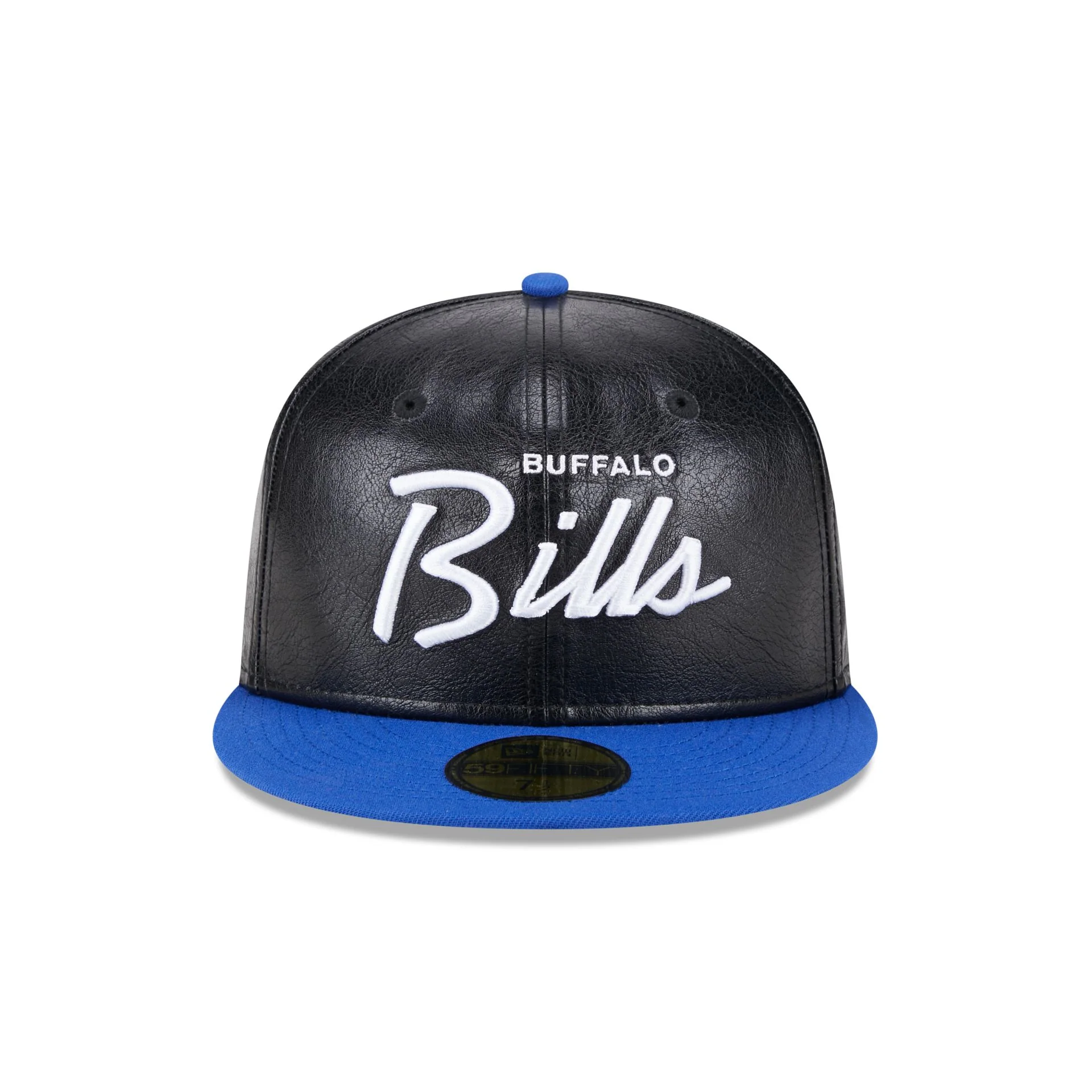 Buffalo Bills Faux Leather Crown 59FIFTY Fitted Hat