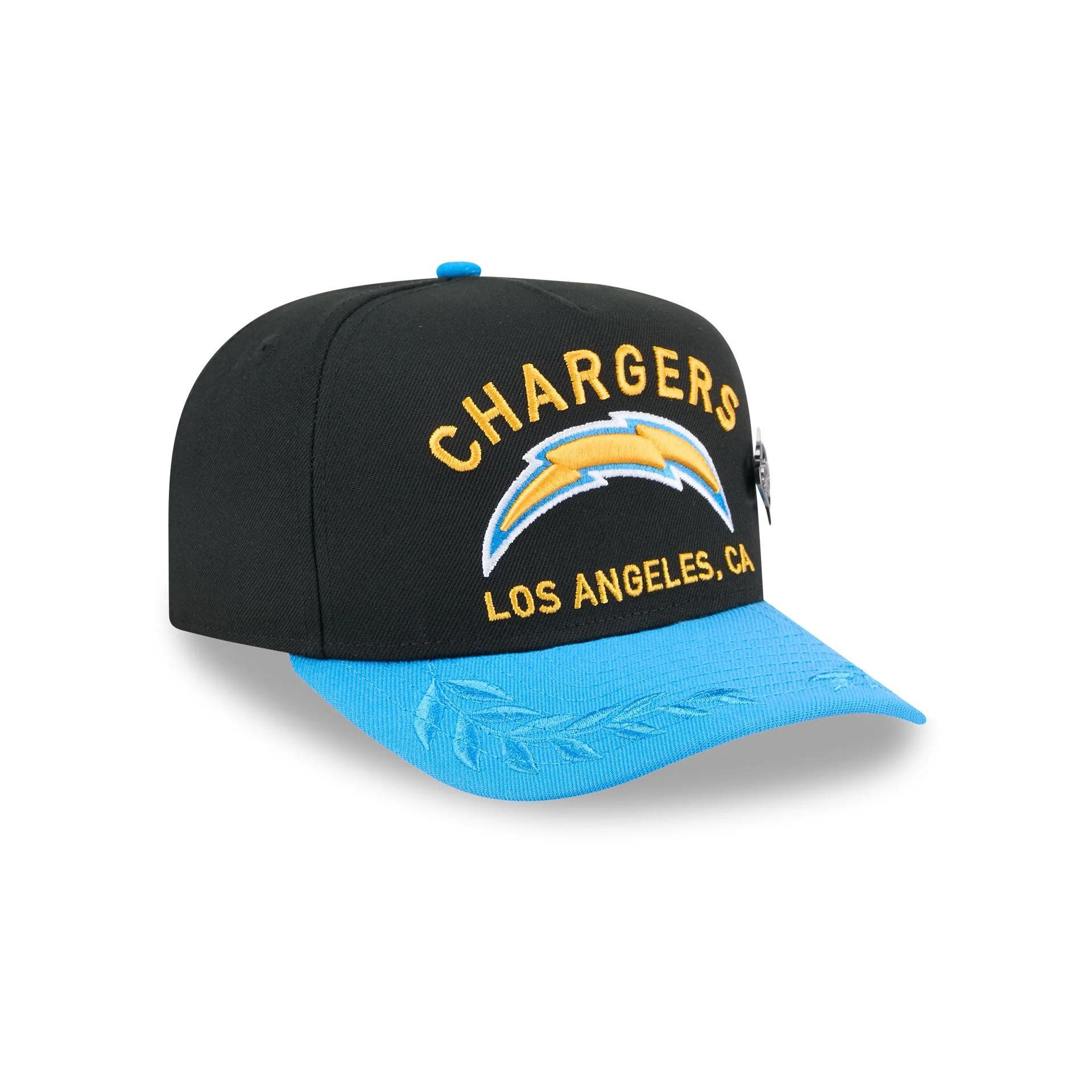 Los Angeles Chargers 2025 Draft Black 59FIFTY A-Frame Fitted Hat