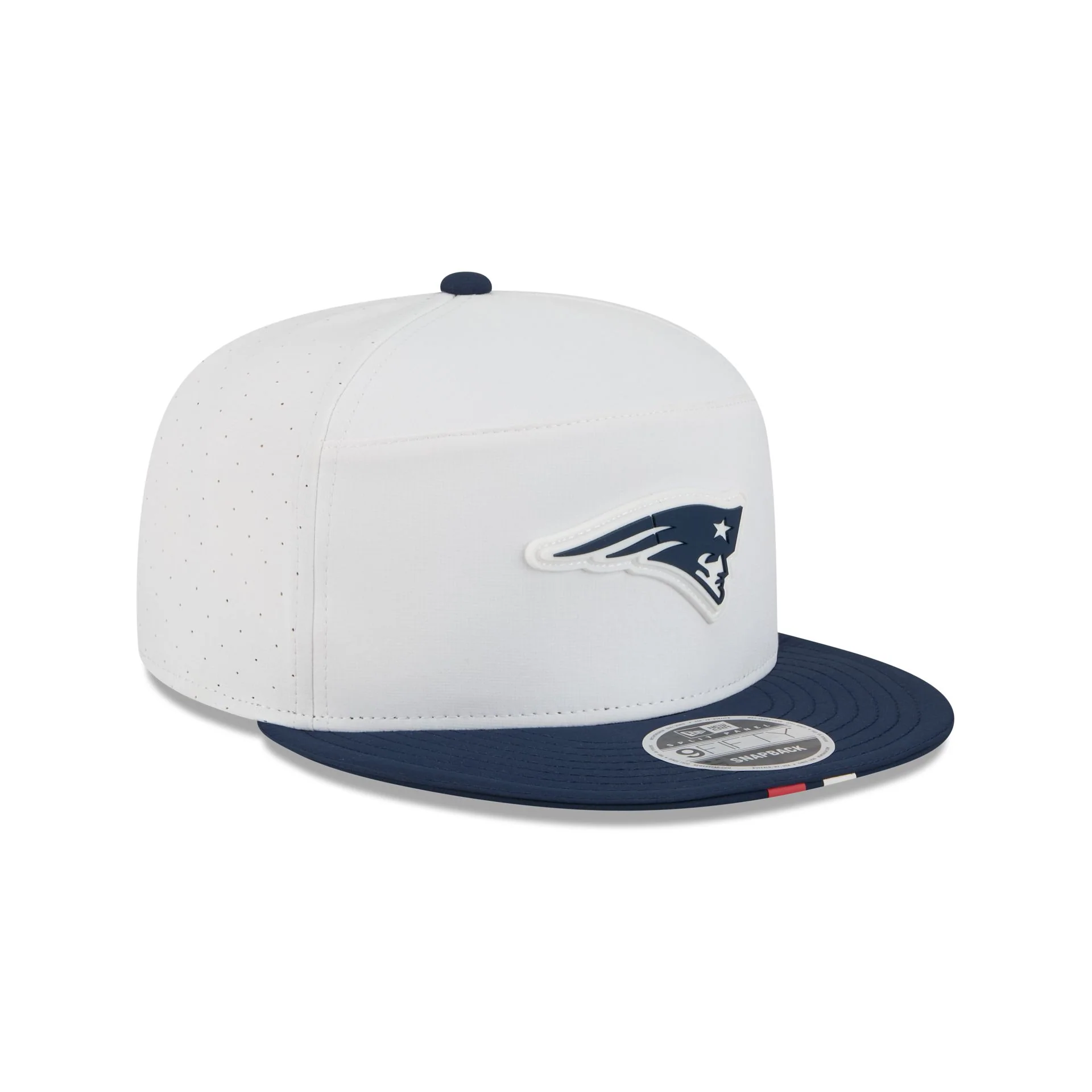 New England Patriots 2025 Training Split Panel 9FIFTY Snapback Hat