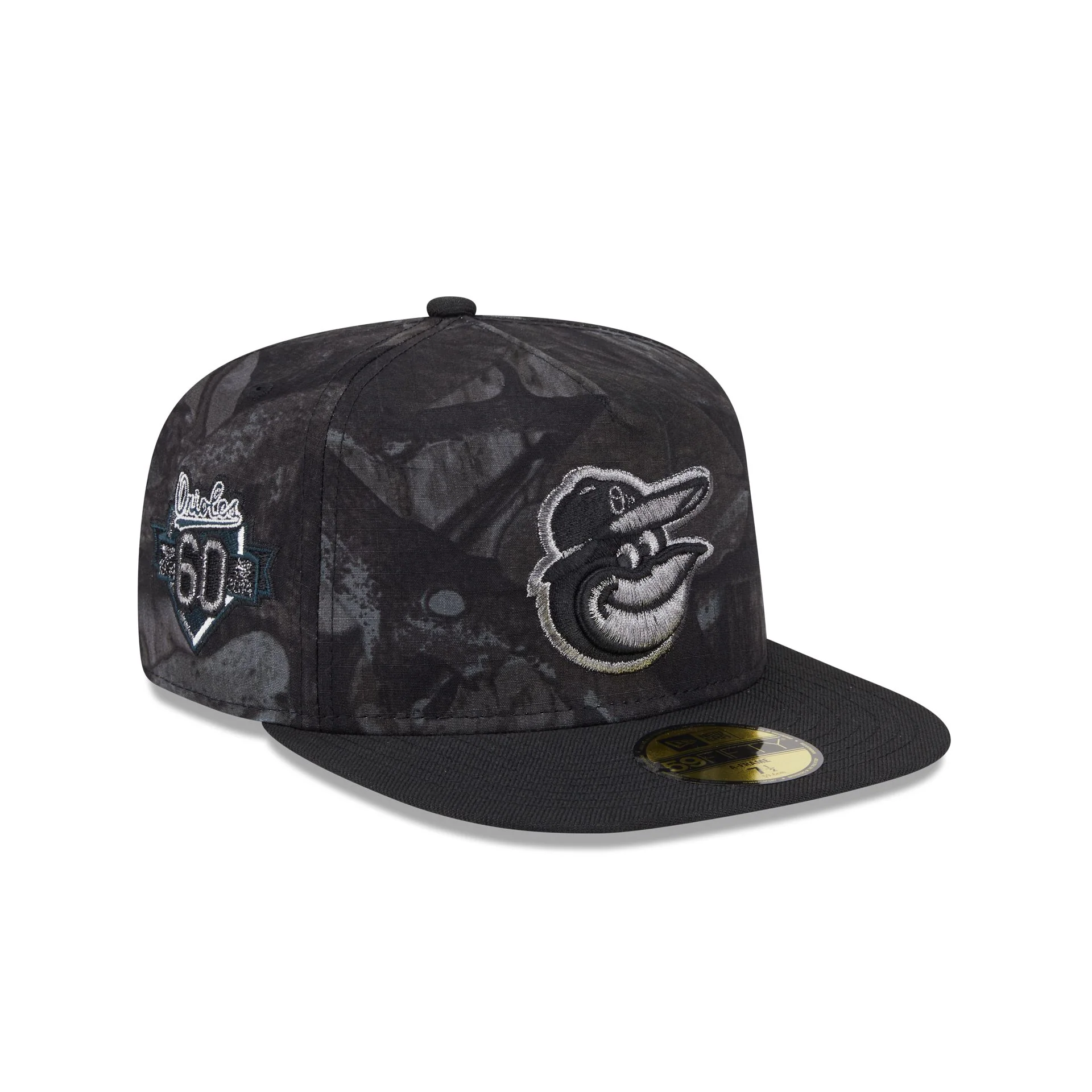 Just Caps Ripstop Camo Baltimore Orioles 59FIFTY A-Frame Fitted Hat