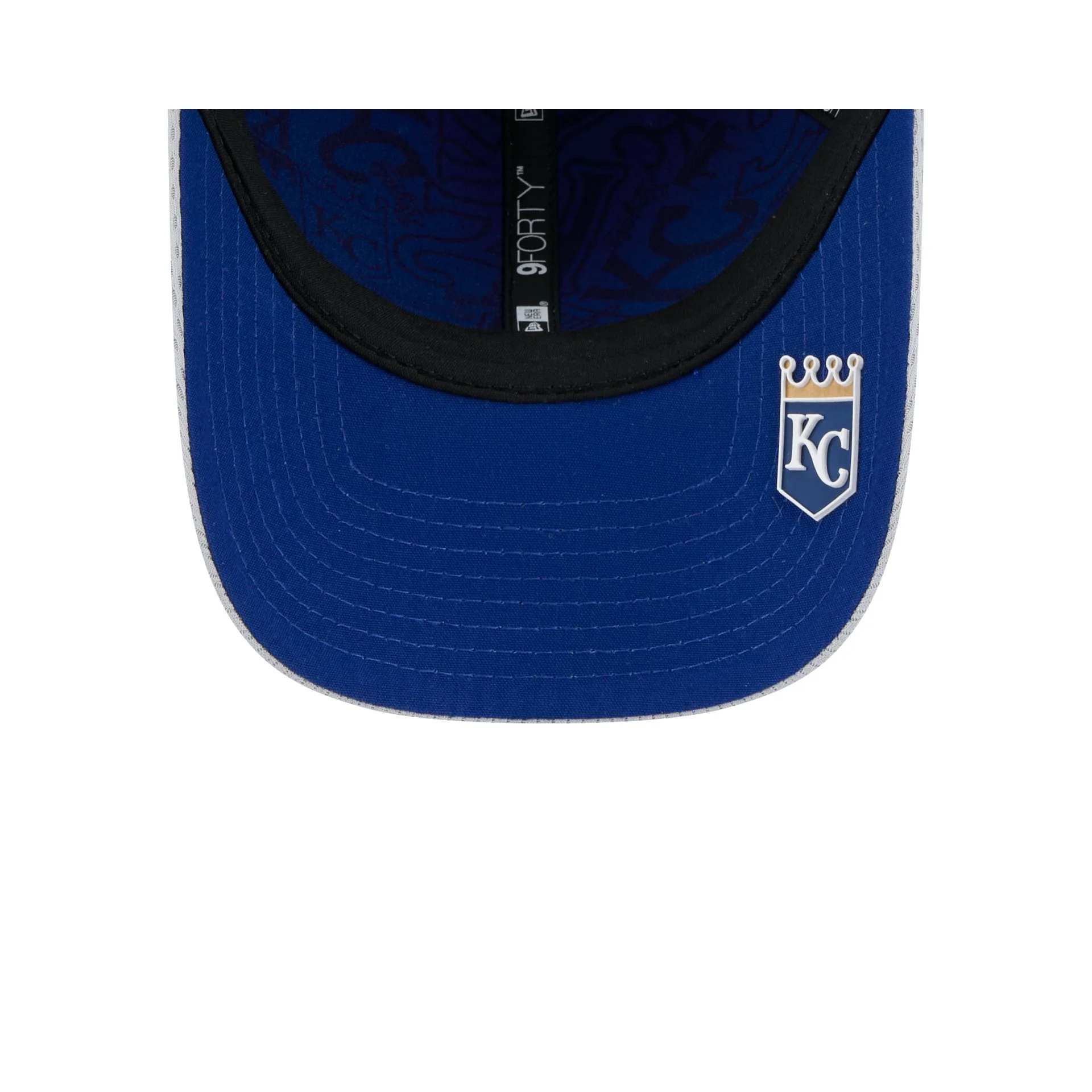 Kansas City Royals 2025 Clubhouse Gray 9FORTY M-Crown Snapback Hat