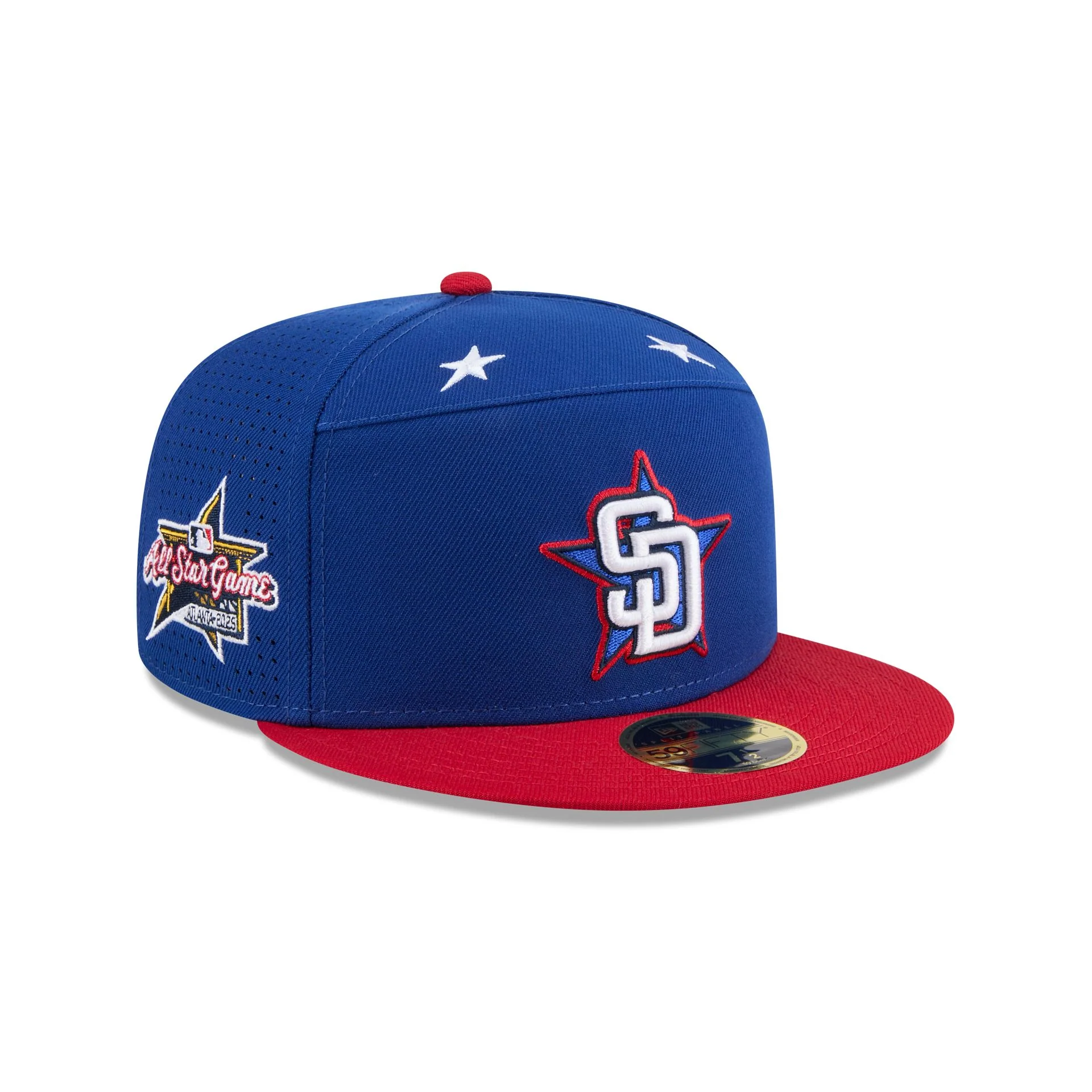 San Diego Padres 2025 All-Star Game Workout Split Panel 59FIFTY Fitted Hat