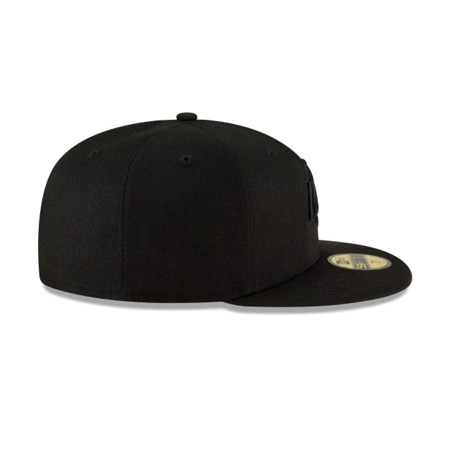 Los Angeles Rams Black On Black 59FIFTY Fitted Hat