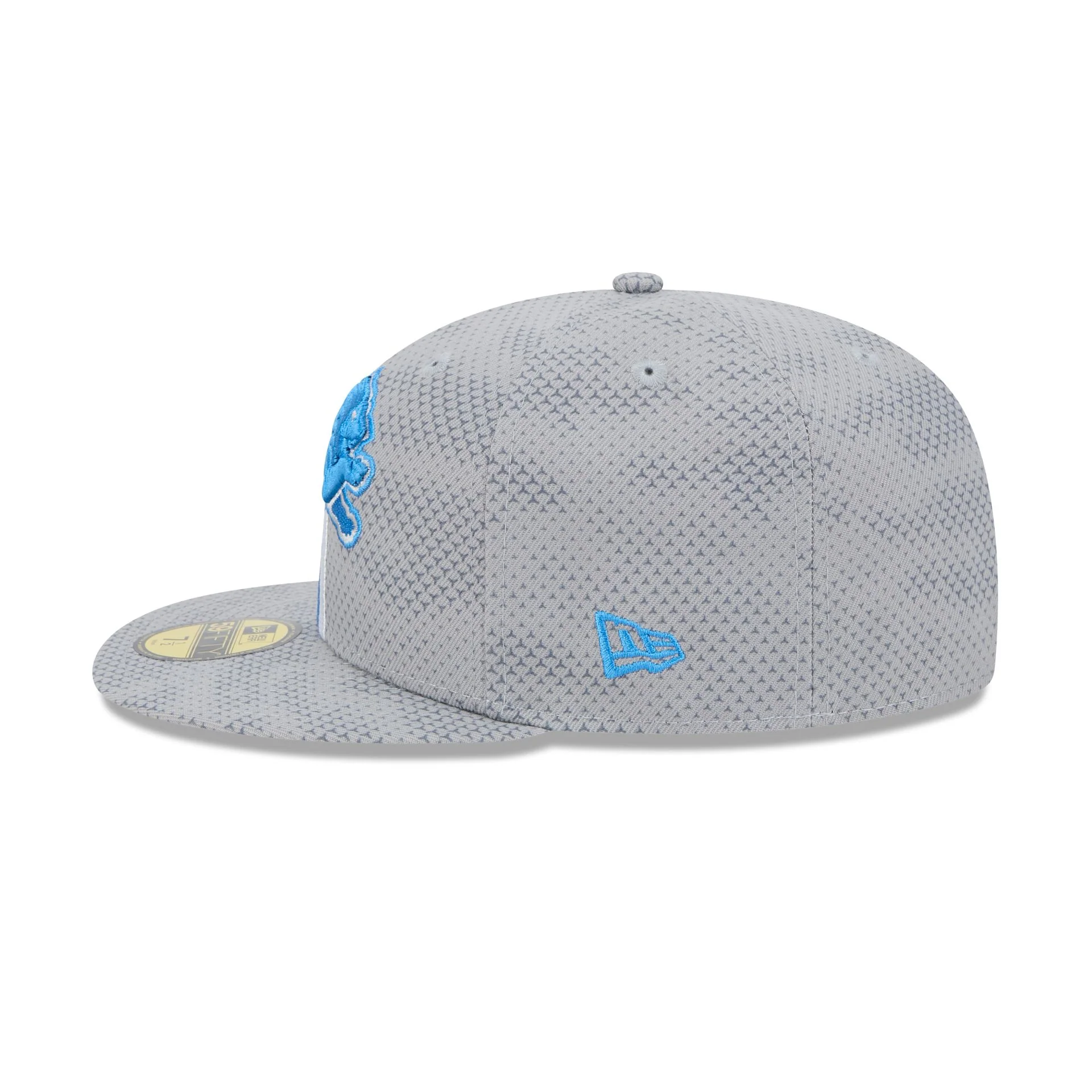 Detroit Lions 2024 Sideline Gray 59FIFTY Fitted Hat