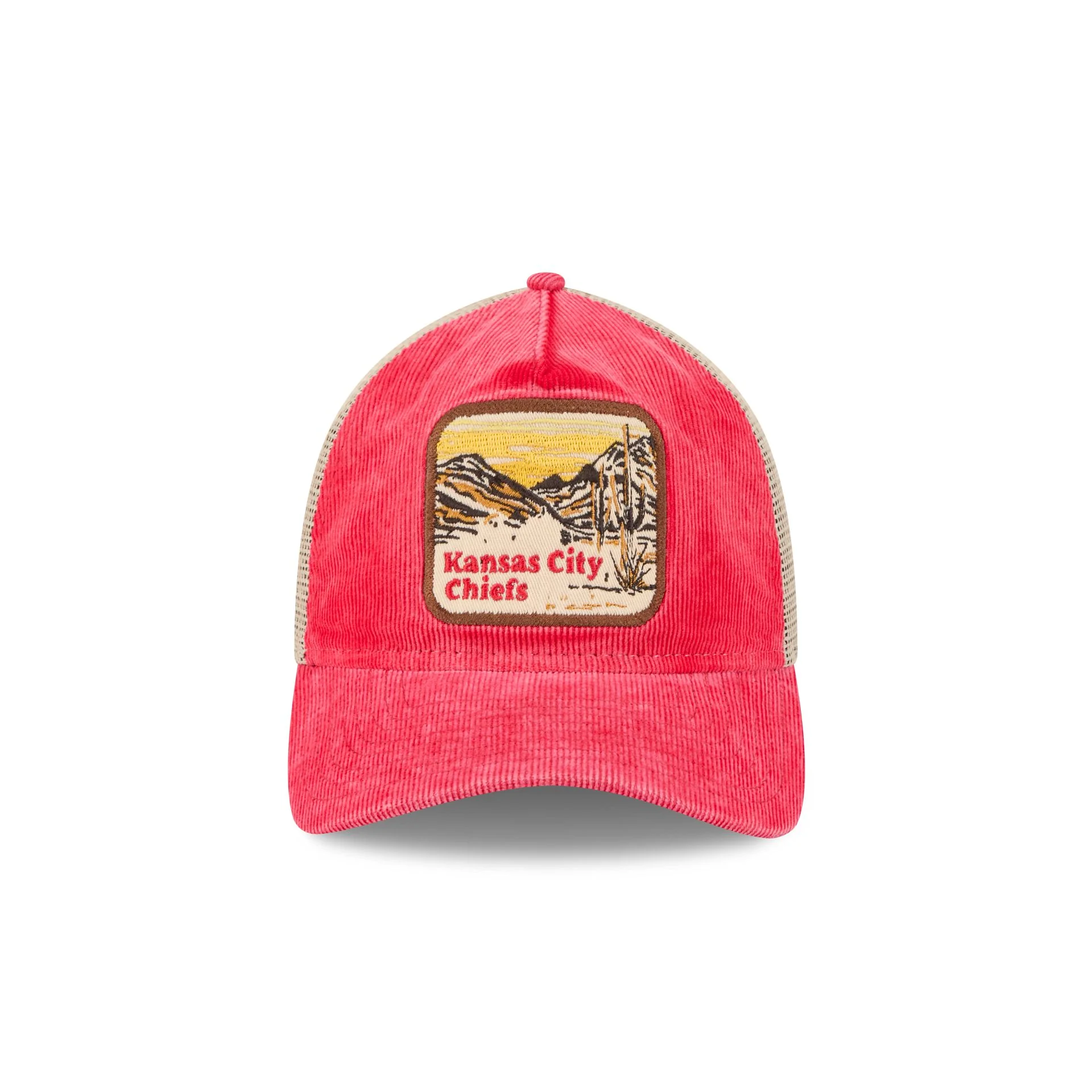 Kansas City Chiefs Vintage Landscape 9TWENTY A-Frame Trucker Hat
