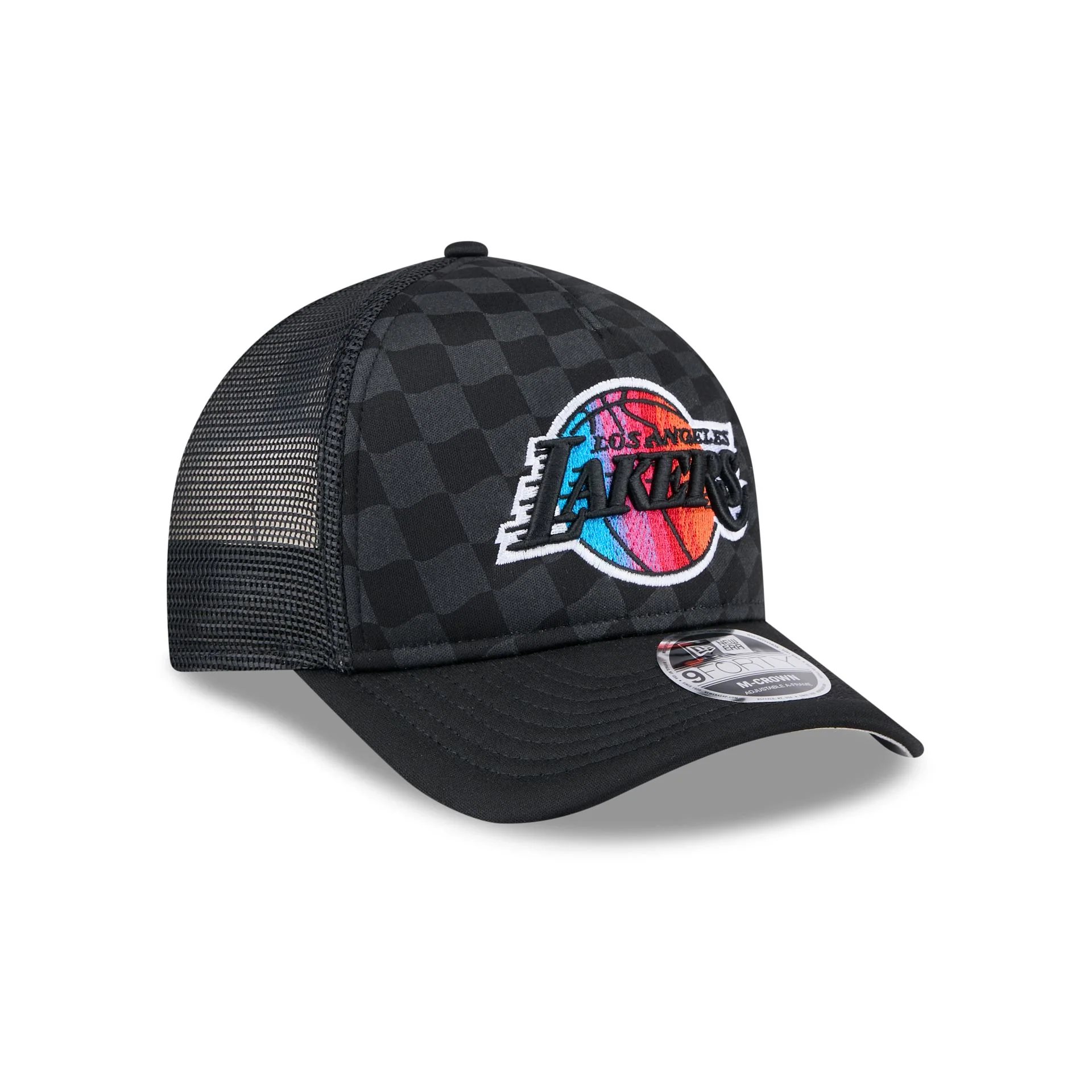Los Angeles Lakers Gradient Raceway 9FORTY M-Crown A-Frame Trucker Hat