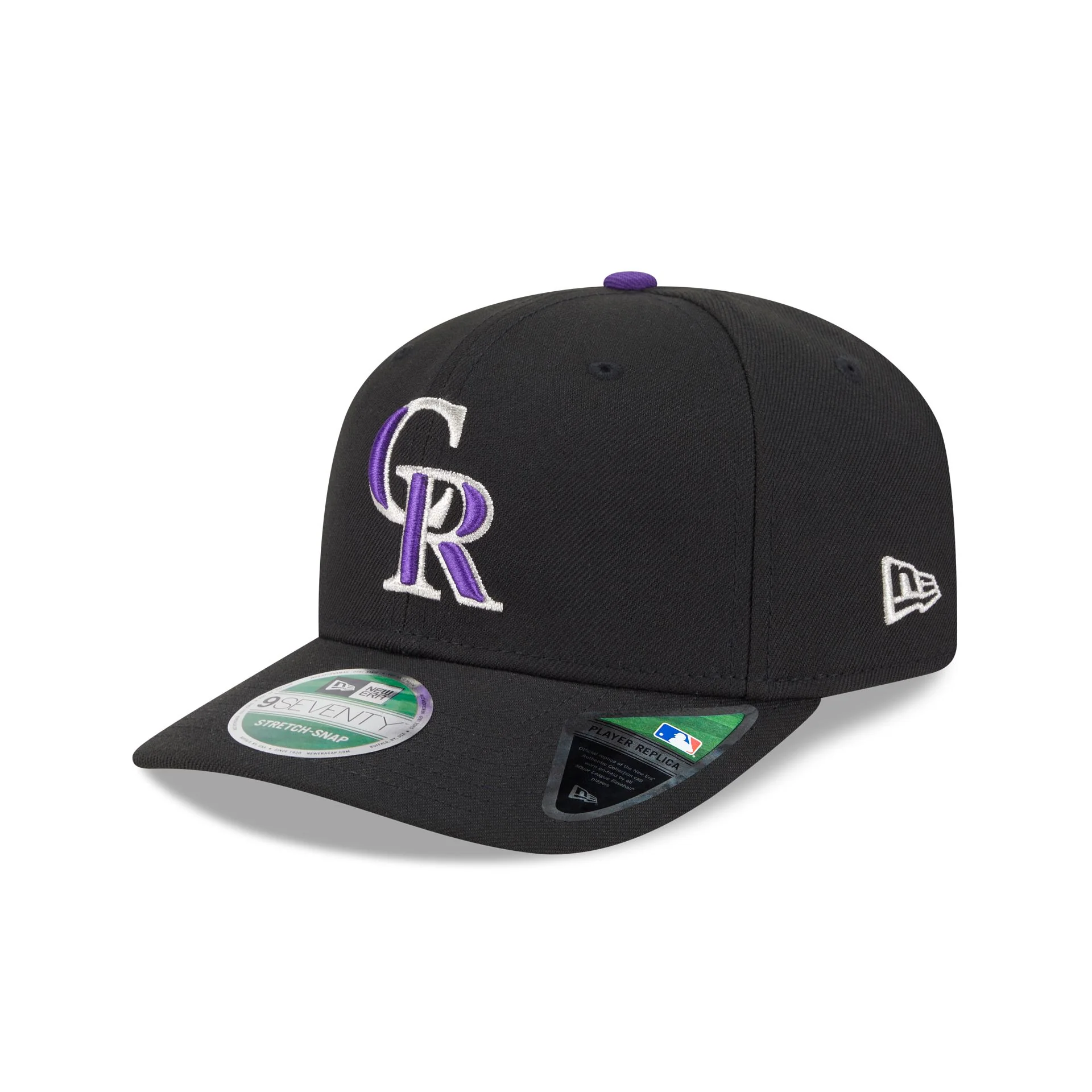 Colorado Rockies Game Authentic Collection 9SEVENTY Stretch-Snap Hat