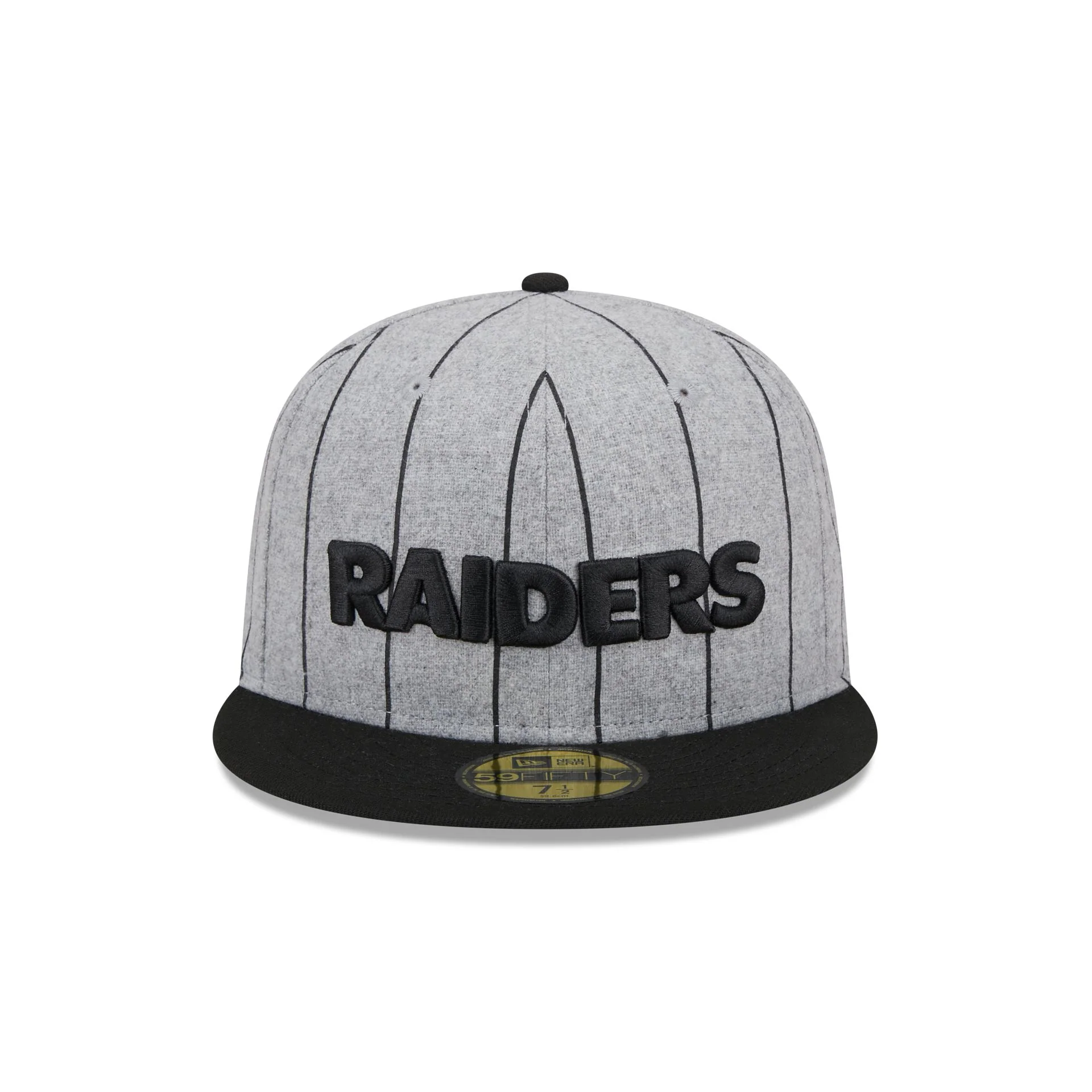 Las Vegas Raiders Heather Pinstripe 59FIFTY Fitted Hat