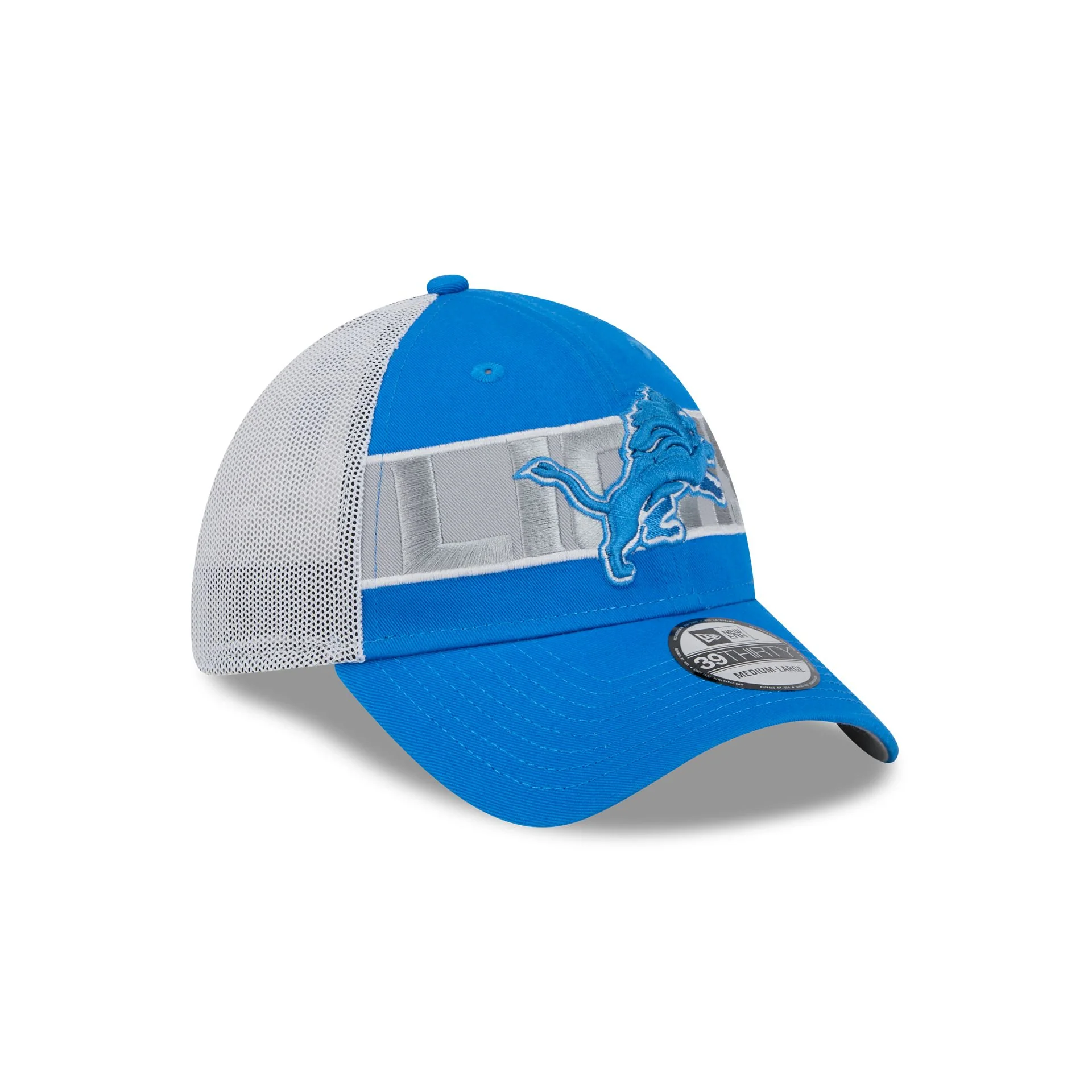 Detroit Lions Banded 39THIRTY Stretch Fit Hat
