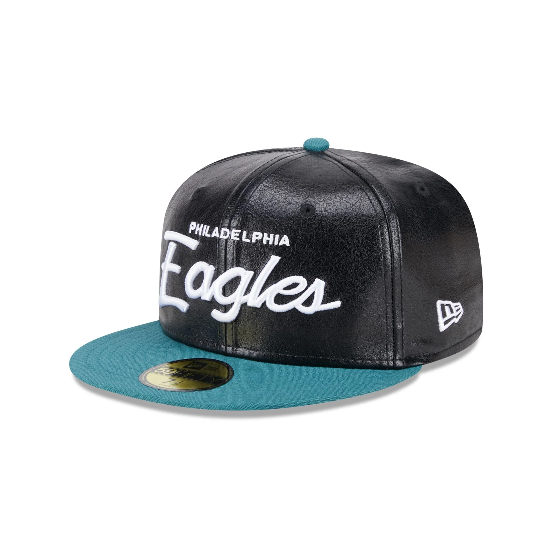 Philadelphia Eagles Faux Leather Crown 59FIFTY Fitted Hat