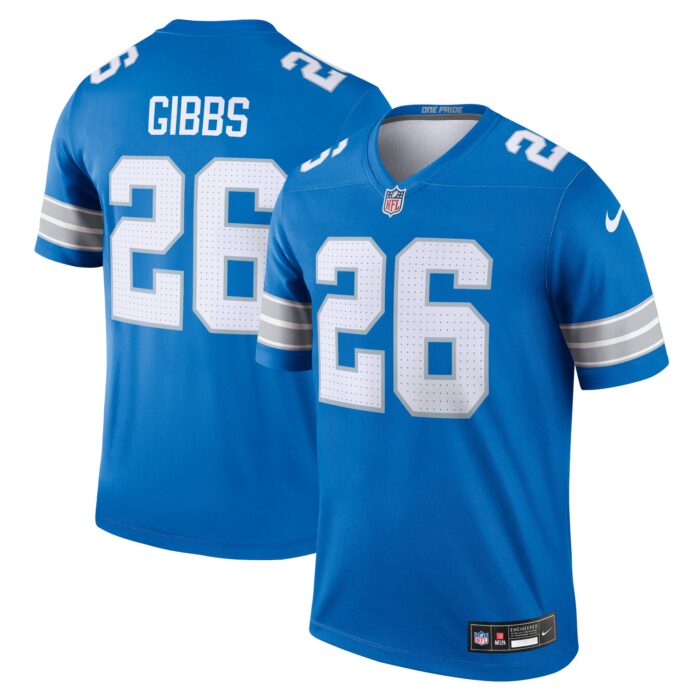 Men’s Detroit Lions Jahmyr Gibbs Nike Blue Legend Jersey
