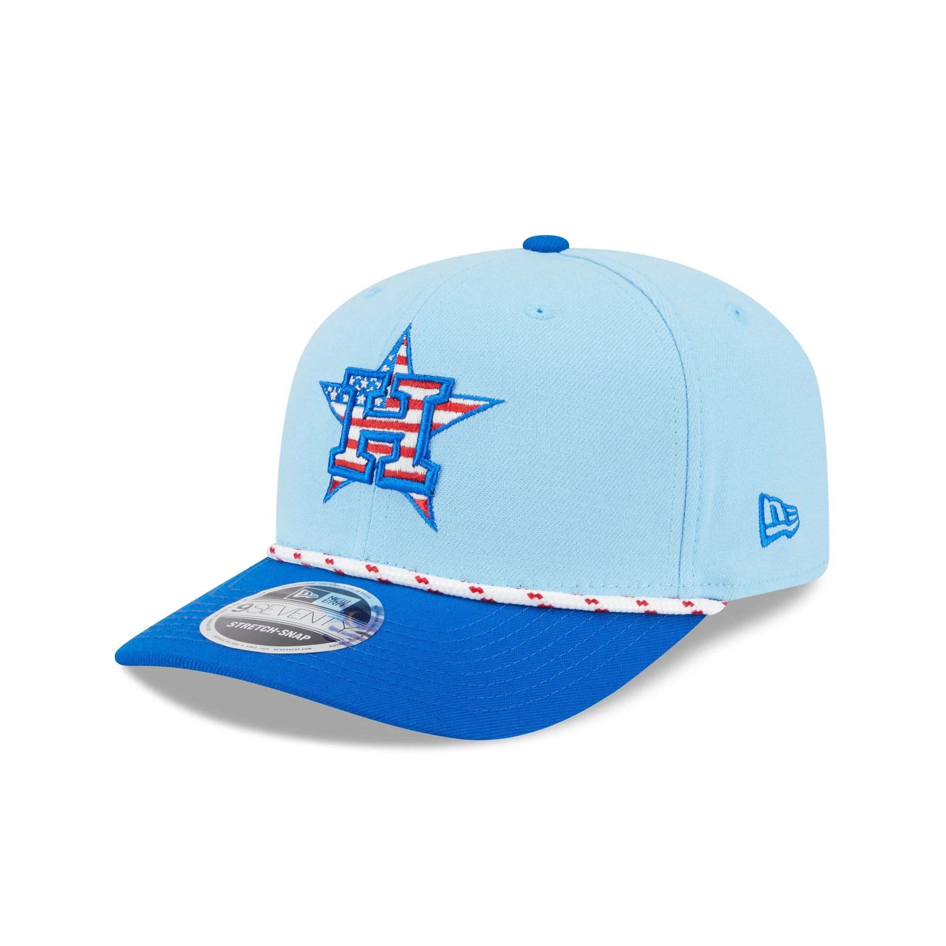 Houston Astros Independence Day 2025 9SEVENTY Stretch-Snap Hat