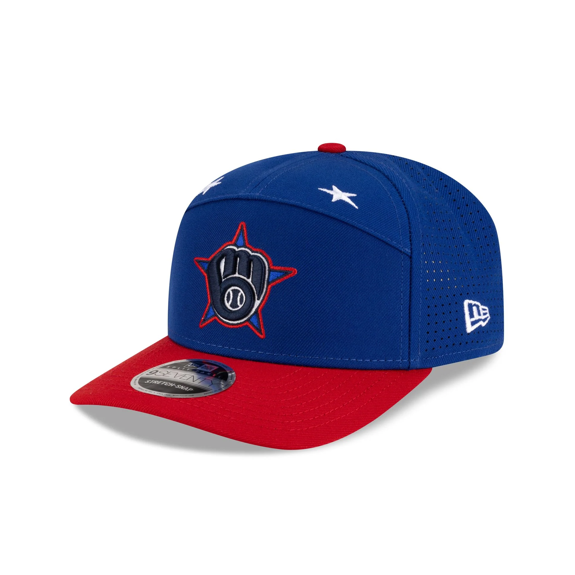 Milwaukee Brewers 2025 All-Star Game Workout Split Panel 9SEVENTY Stretch-Snap Hat