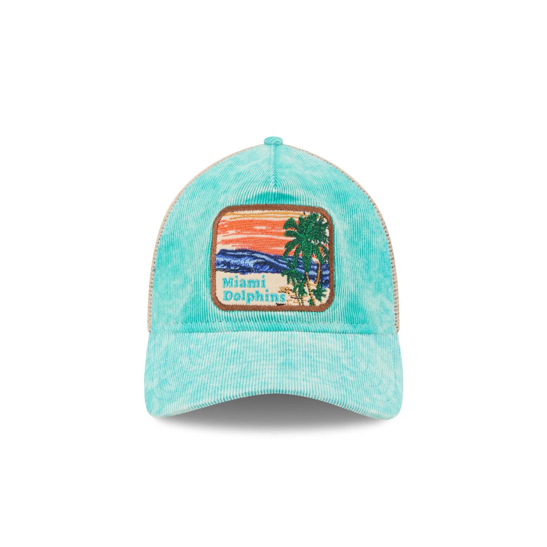 Miami Dolphins Vintage Landscape 9TWENTY A-Frame Trucker Hat