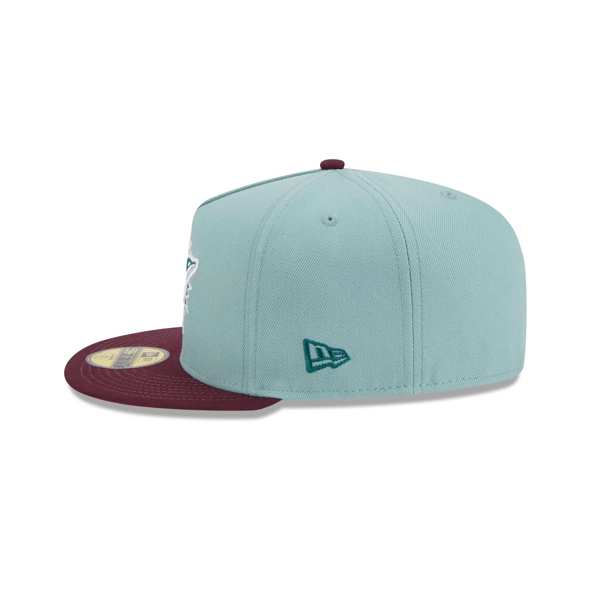 Miami Dolphins Beach Kiss Blue 59FIFTY A-Frame Fitted Hat