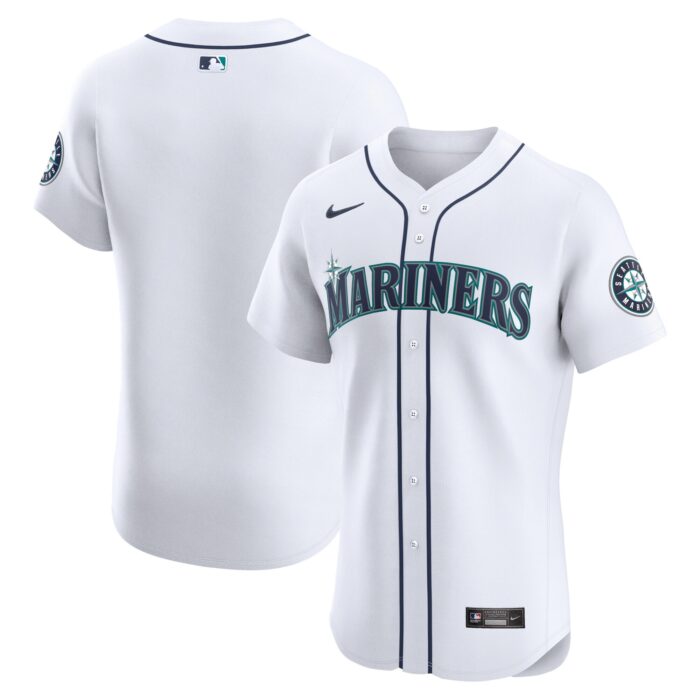 Men’s Seattle Mariners Nike White Home Elite Jersey