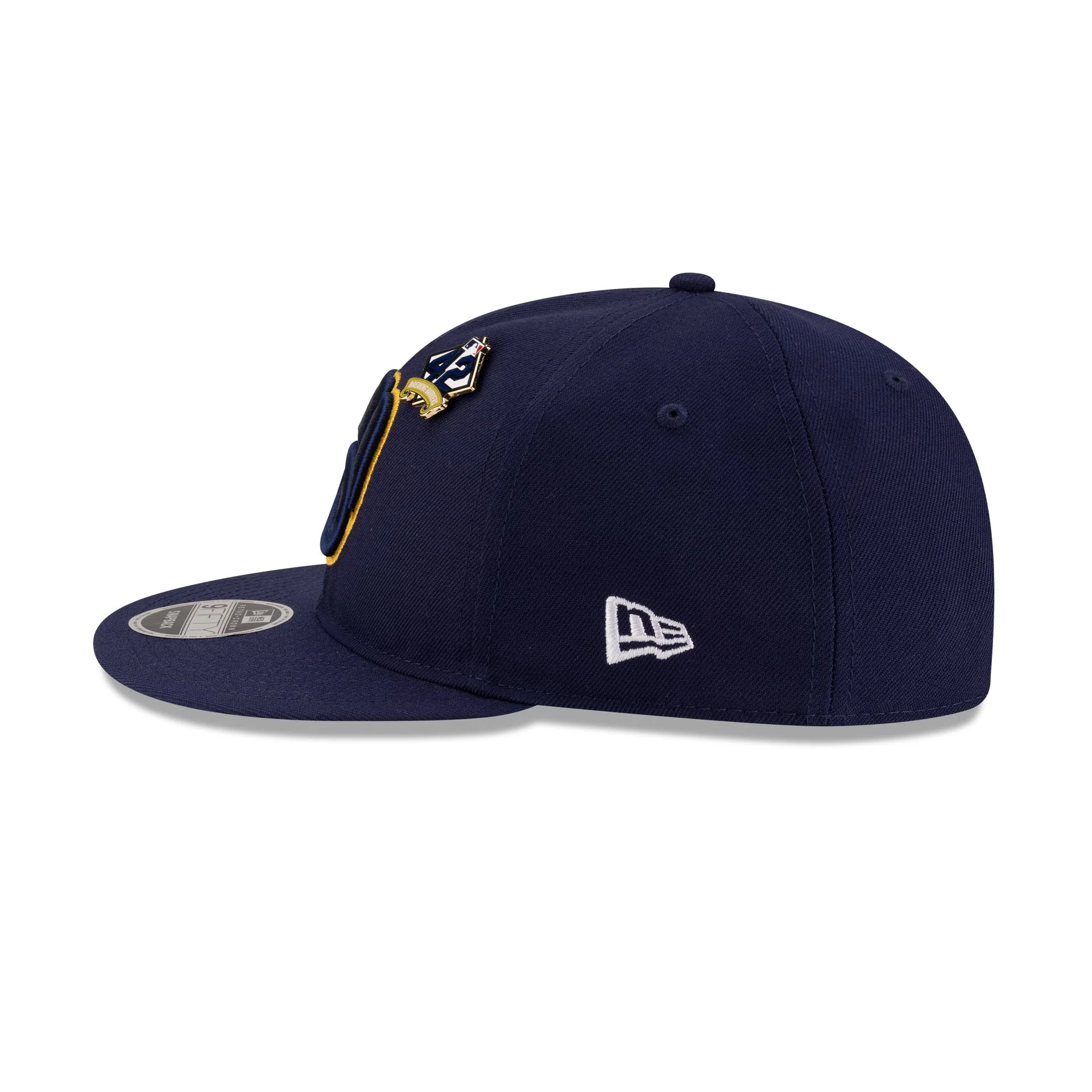 Milwaukee Brewers Jackie Robinson Day 2025 Retro Crown 9FIFTY Snapback Hat