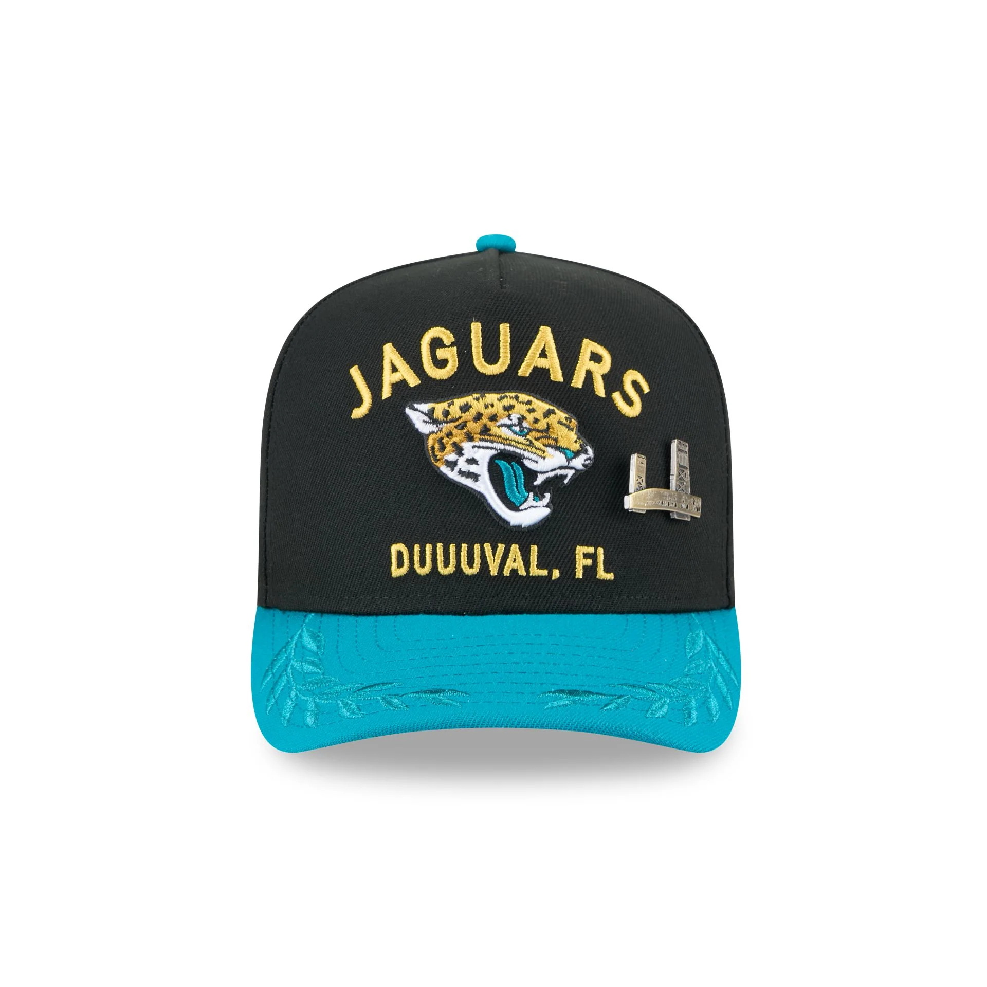 Jacksonville Jaguars 2025 Draft Black 59FIFTY A-Frame Fitted Hat