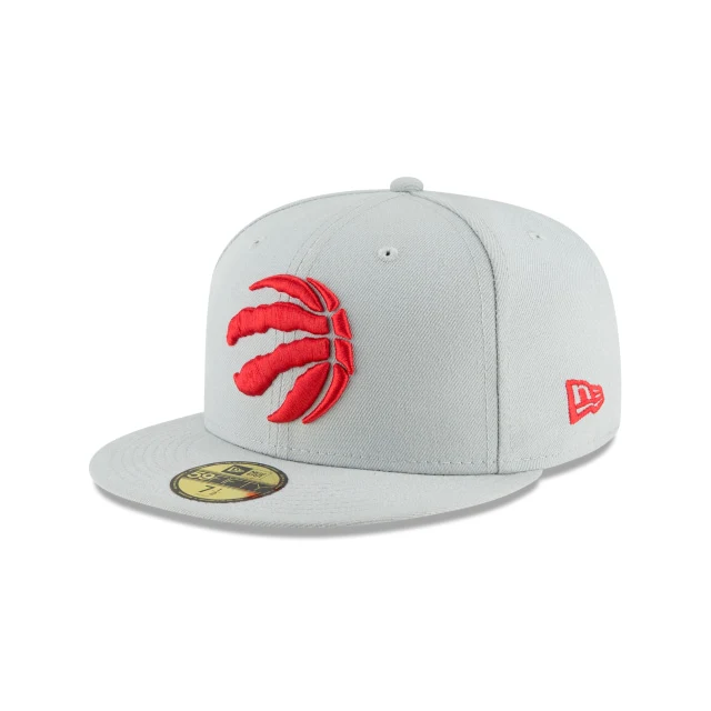 Toronto Raptors Basic Grey 59FIFTY Fitted Hat