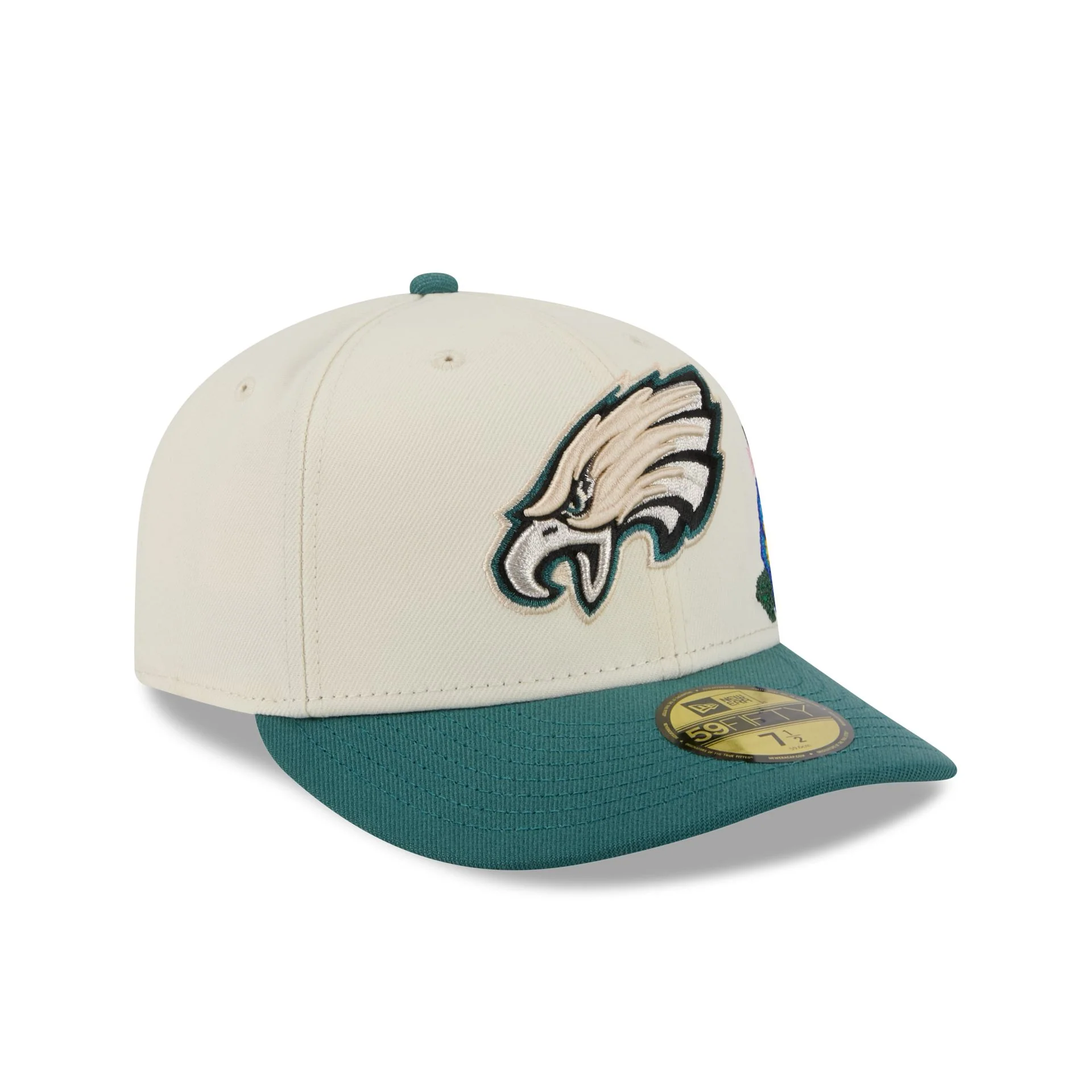 Philadelphia Eagles Tonal Florals White 59FIFTY Fitted Hat