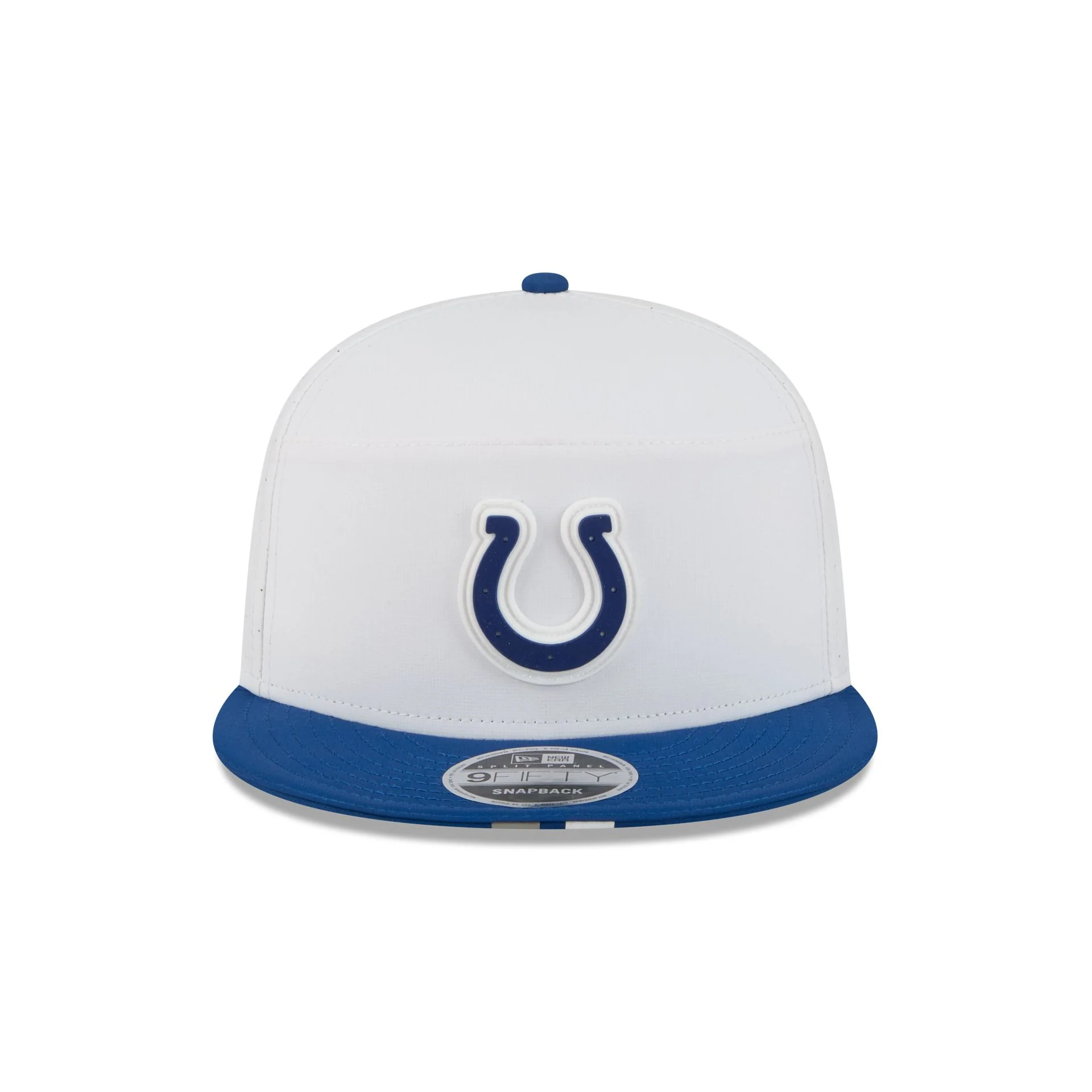 Indianapolis Colts 2025 Training Split Panel 9FIFTY Snapback Hat