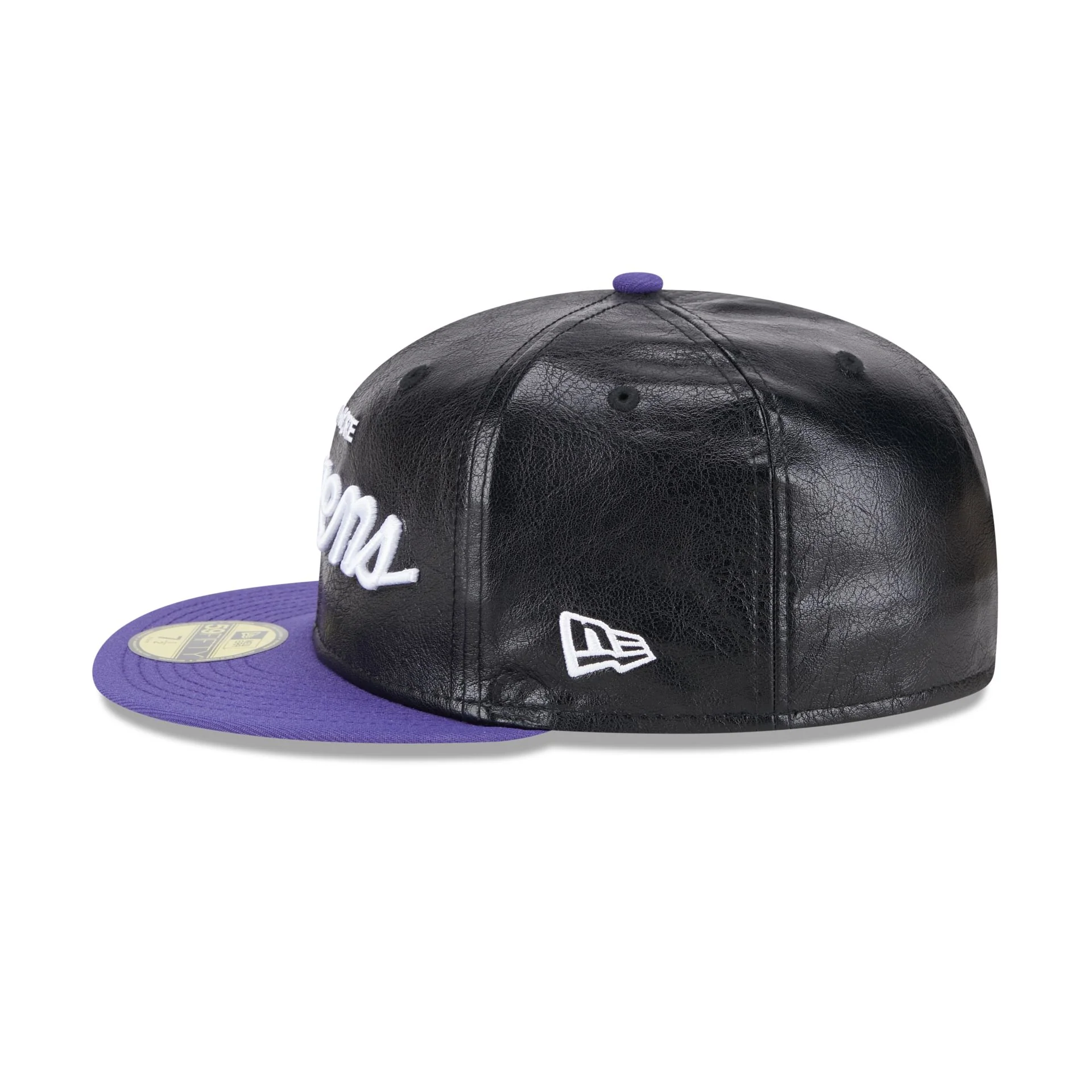 Baltimore Ravens Faux Leather Crown 59FIFTY Fitted Hat