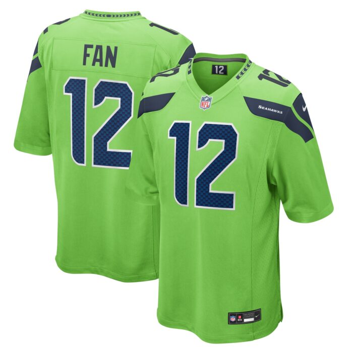 Men’s Seattle Seahawks 12s Nike Neon Green Game Jersey