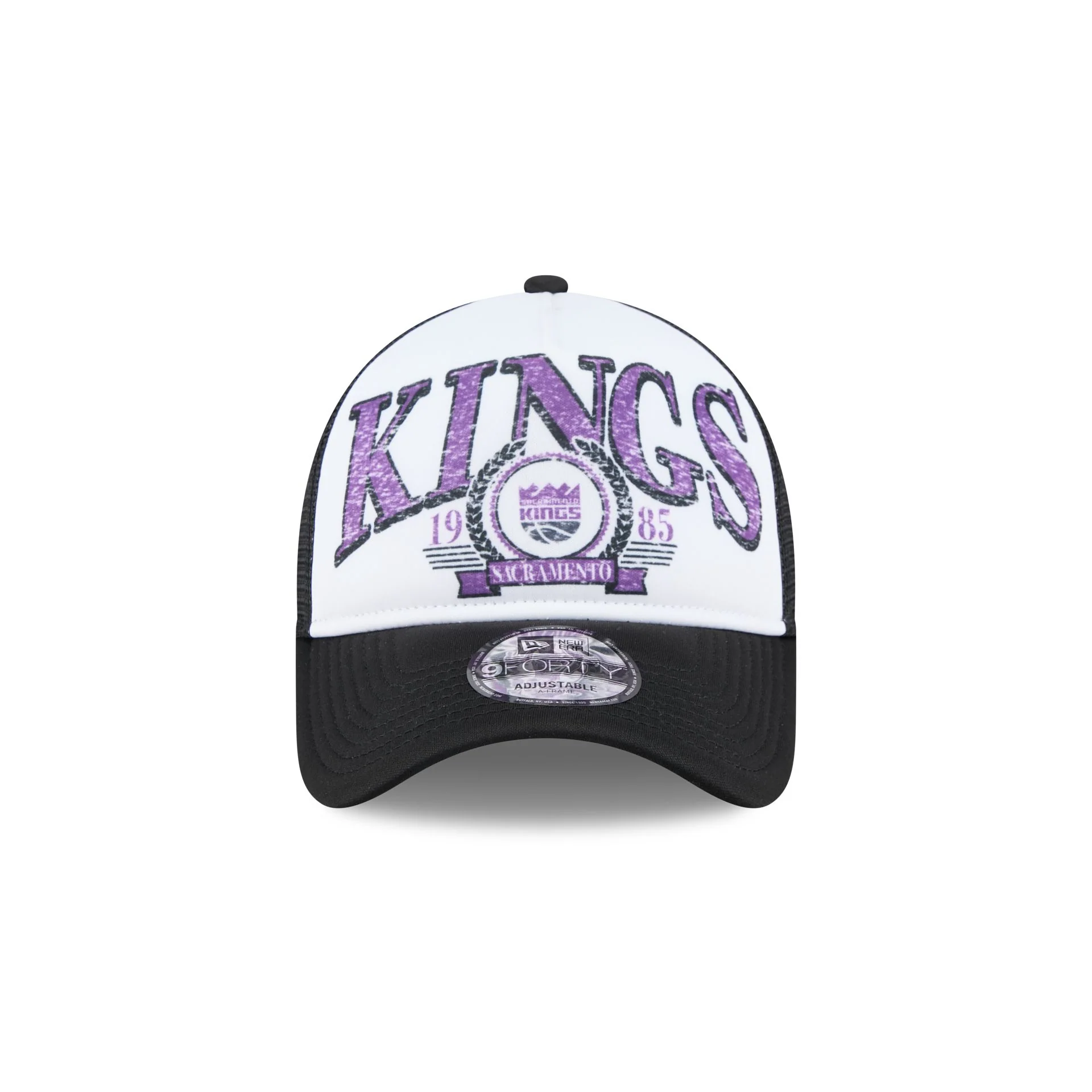 Sacramento Kings Distressed 9FORTY A-Frame Trucker Hat