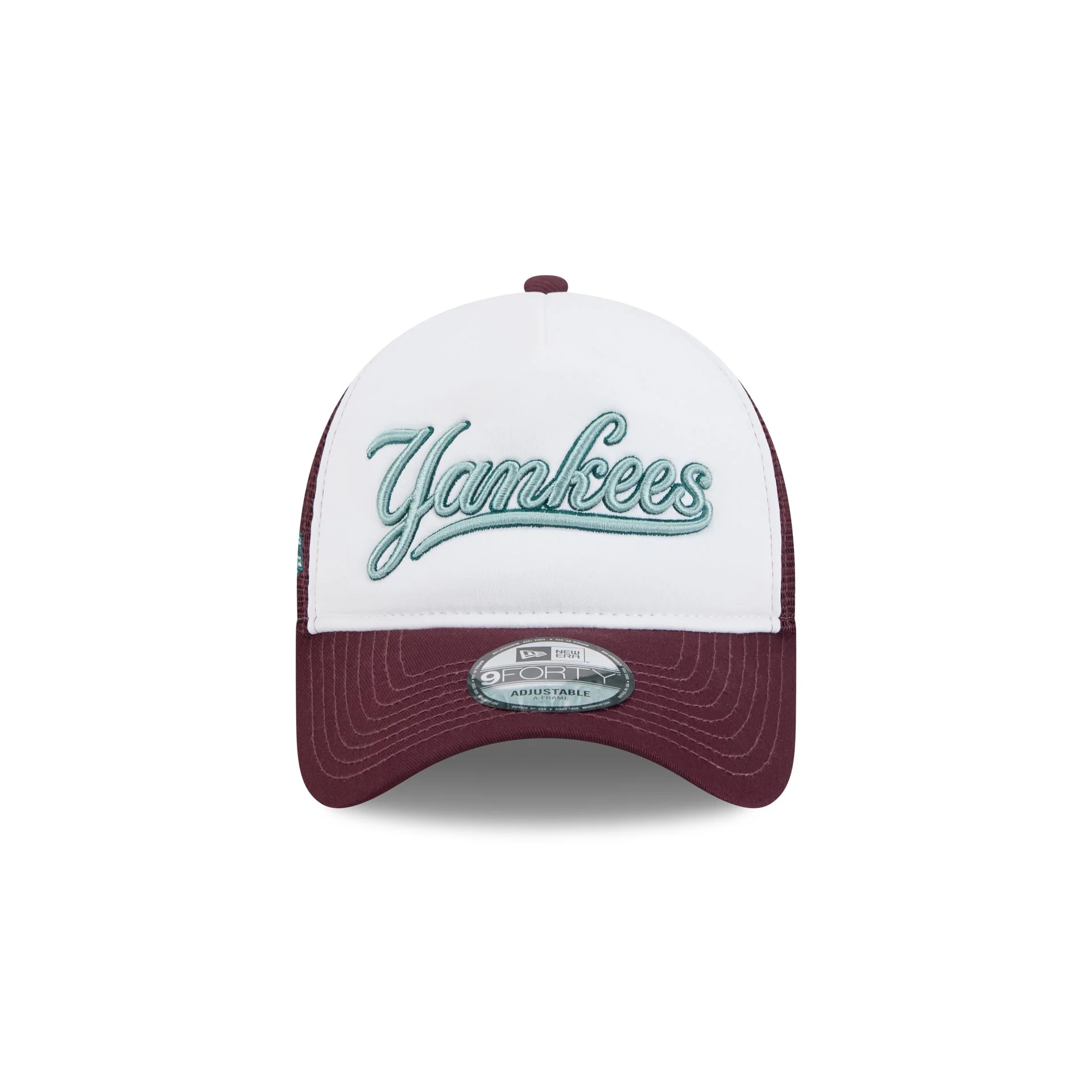 New York Yankees Optic White 9FORTY A-Frame Snapback Hat