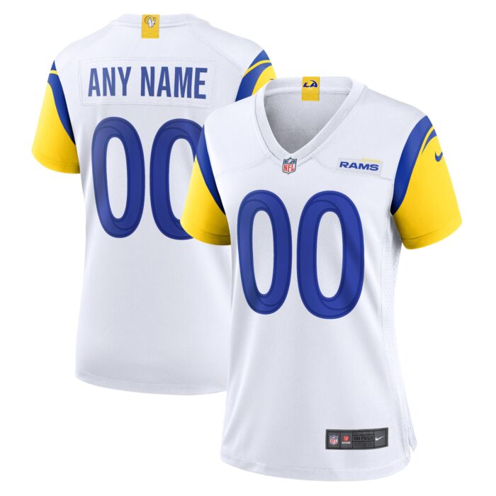 Women’s Los Angeles Rams Nike White Alternate Custom Jersey