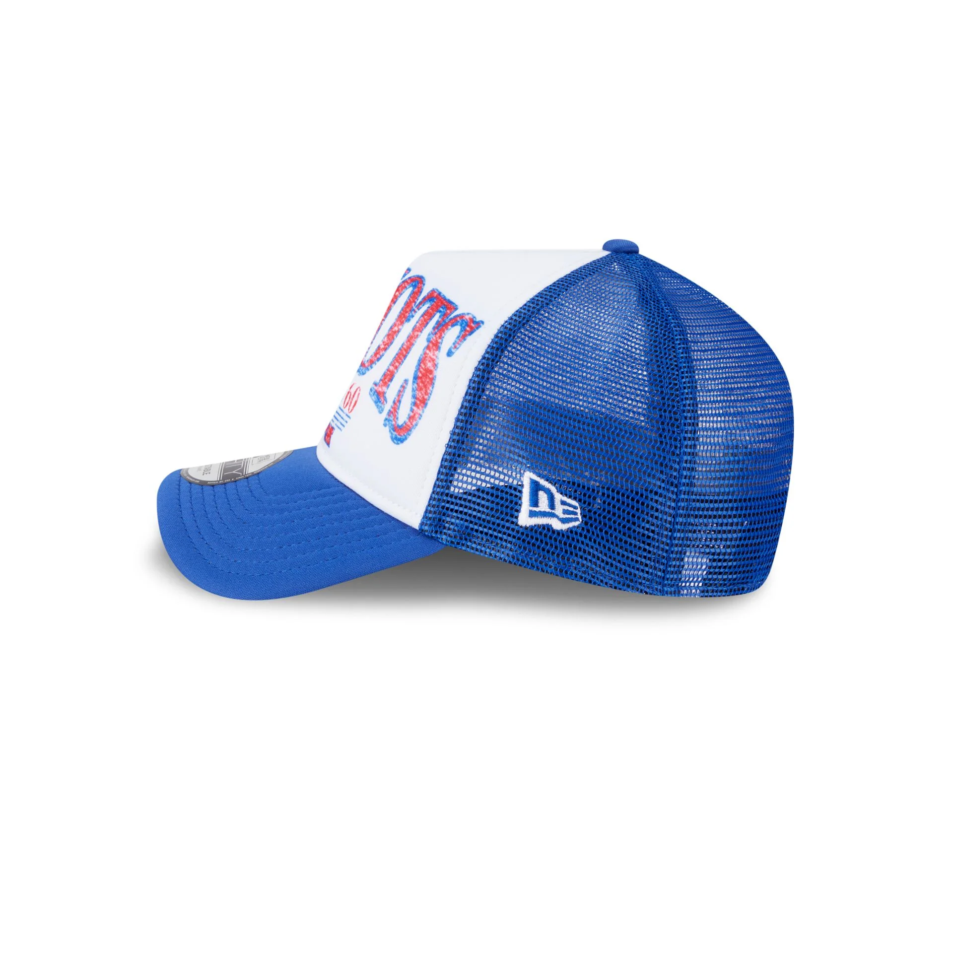 New England Patriots Distressed 9FORTY A-Frame Trucker Hat