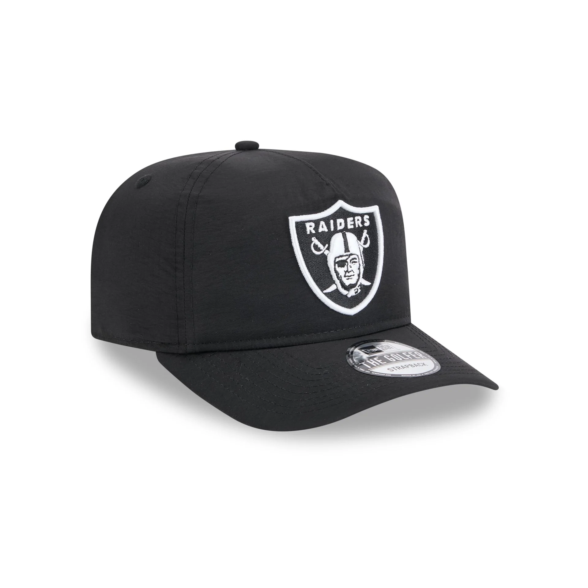 Las Vegas Raiders Everyday Nylon Black Golfer Hat
