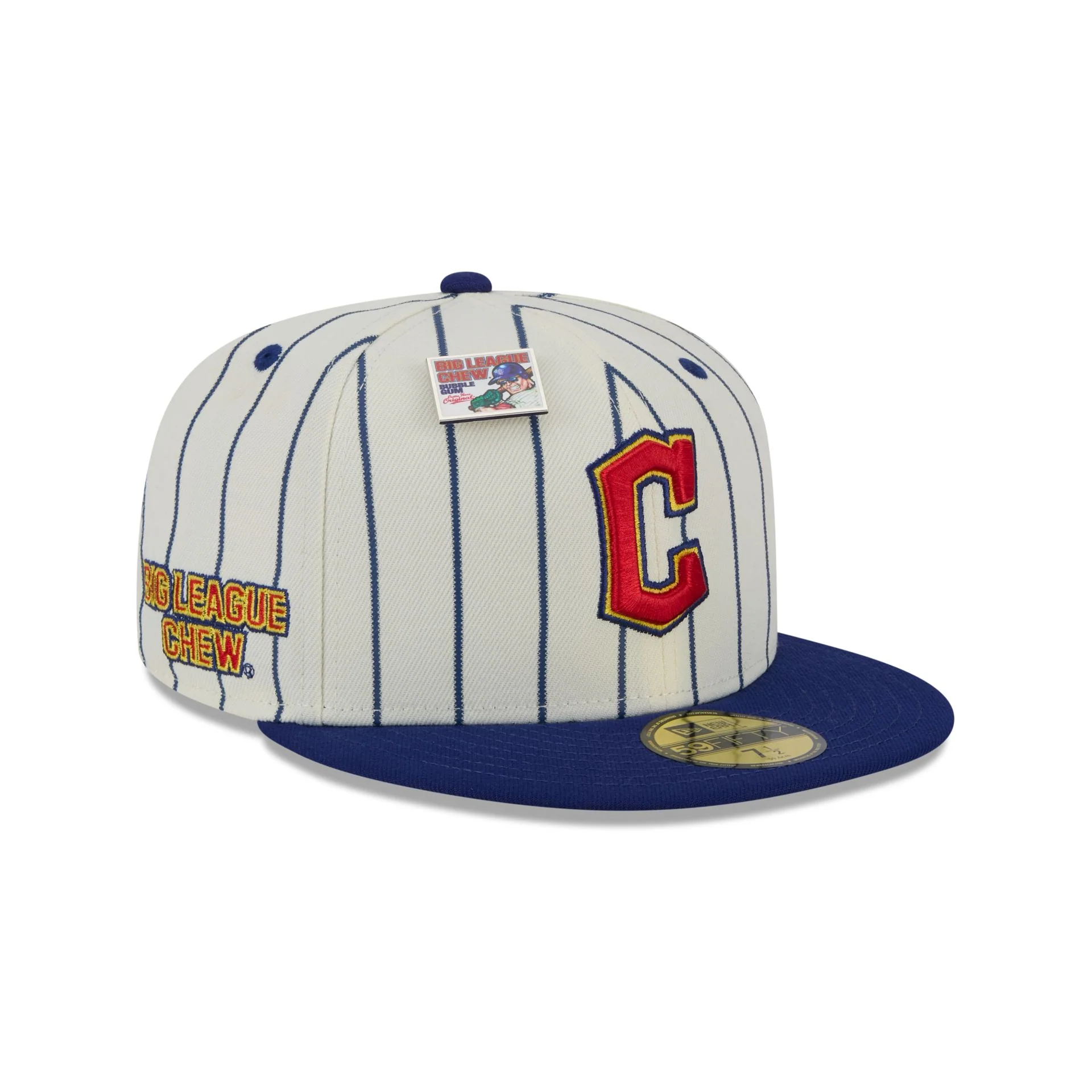 Big League Chew X Cleveland Guardians Pinstripe 59FIFTY Fitted Hat