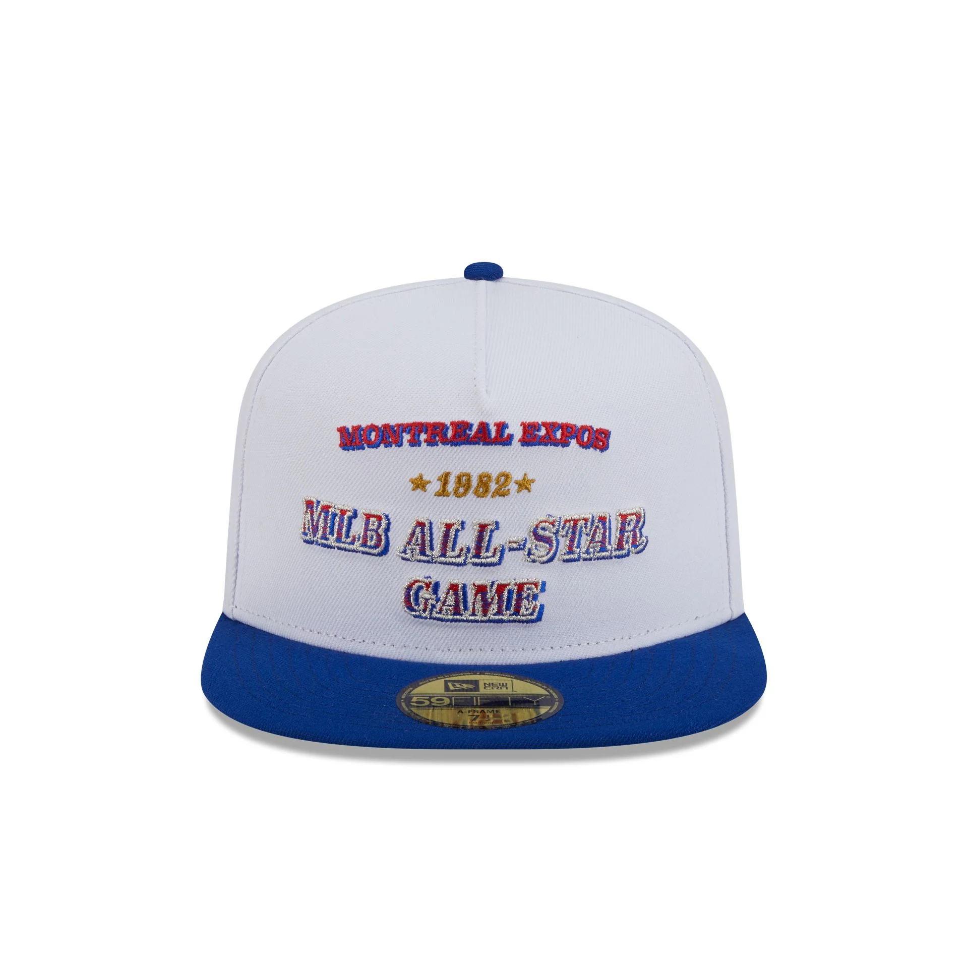 Montreal Expos Summer Derby White 59FIFTY A-Frame Fitted Hat
