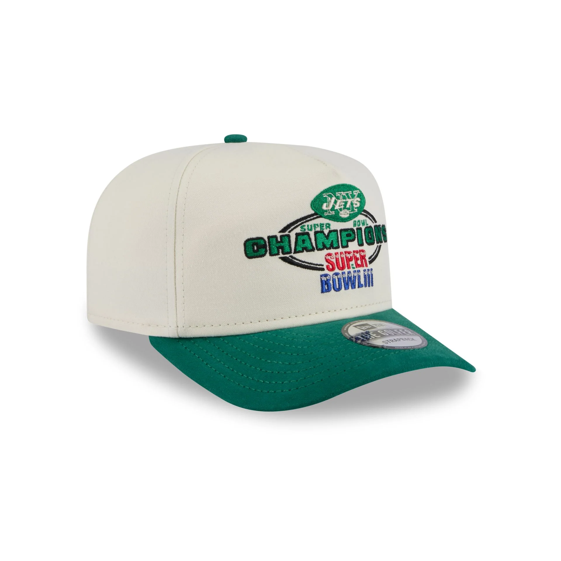 New York Jets Chrome White Champions Golfer Hat