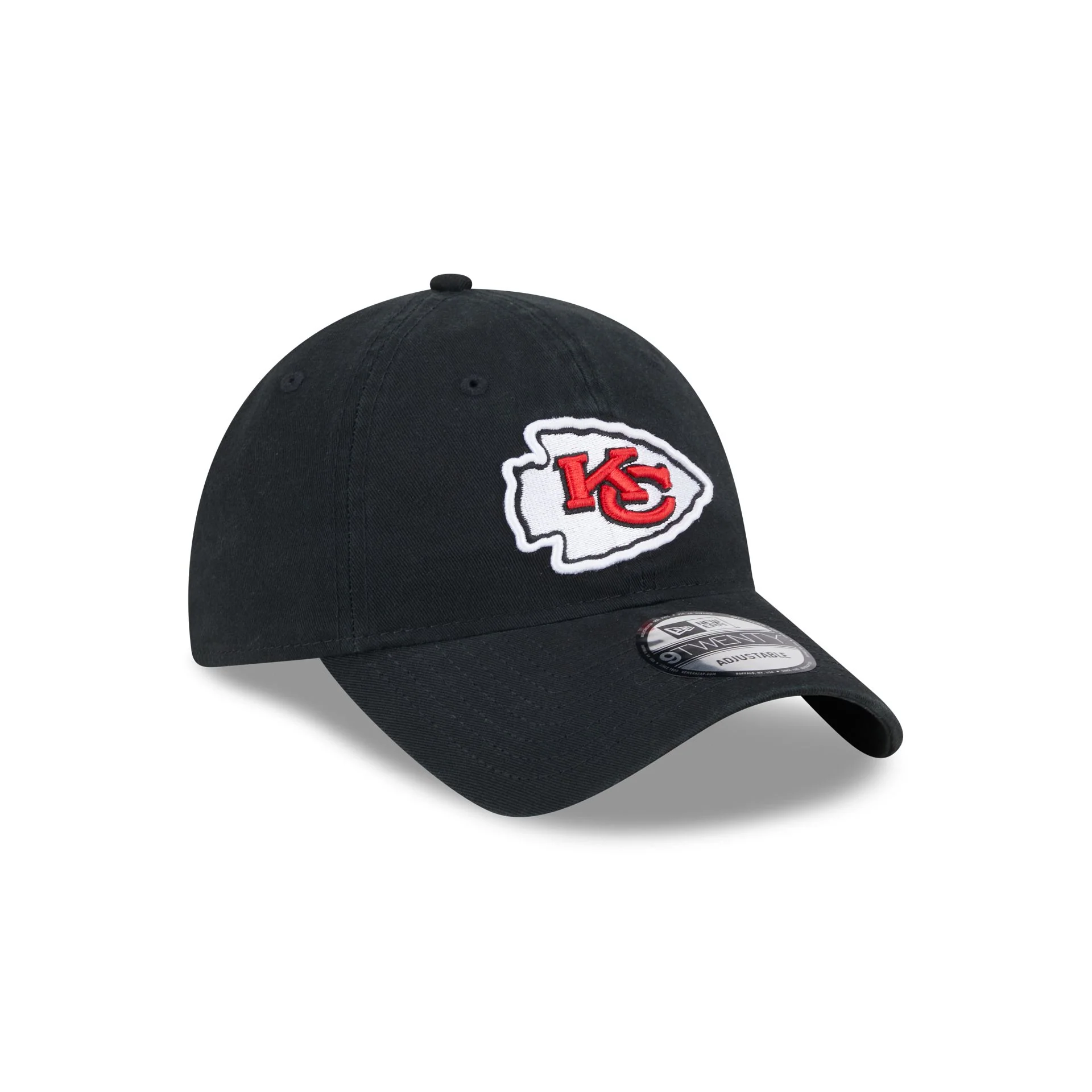 Kansas City Chiefs Black 9TWENTY Adjustable Hat