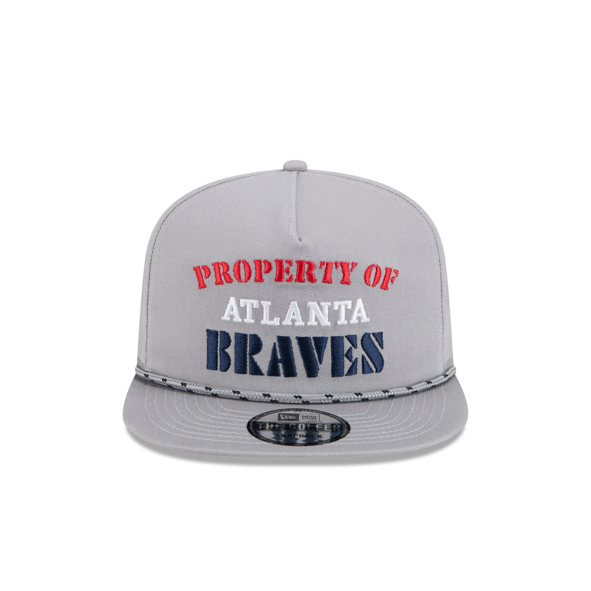 Atlanta Braves Vintage Gray Rope Golfer Hat