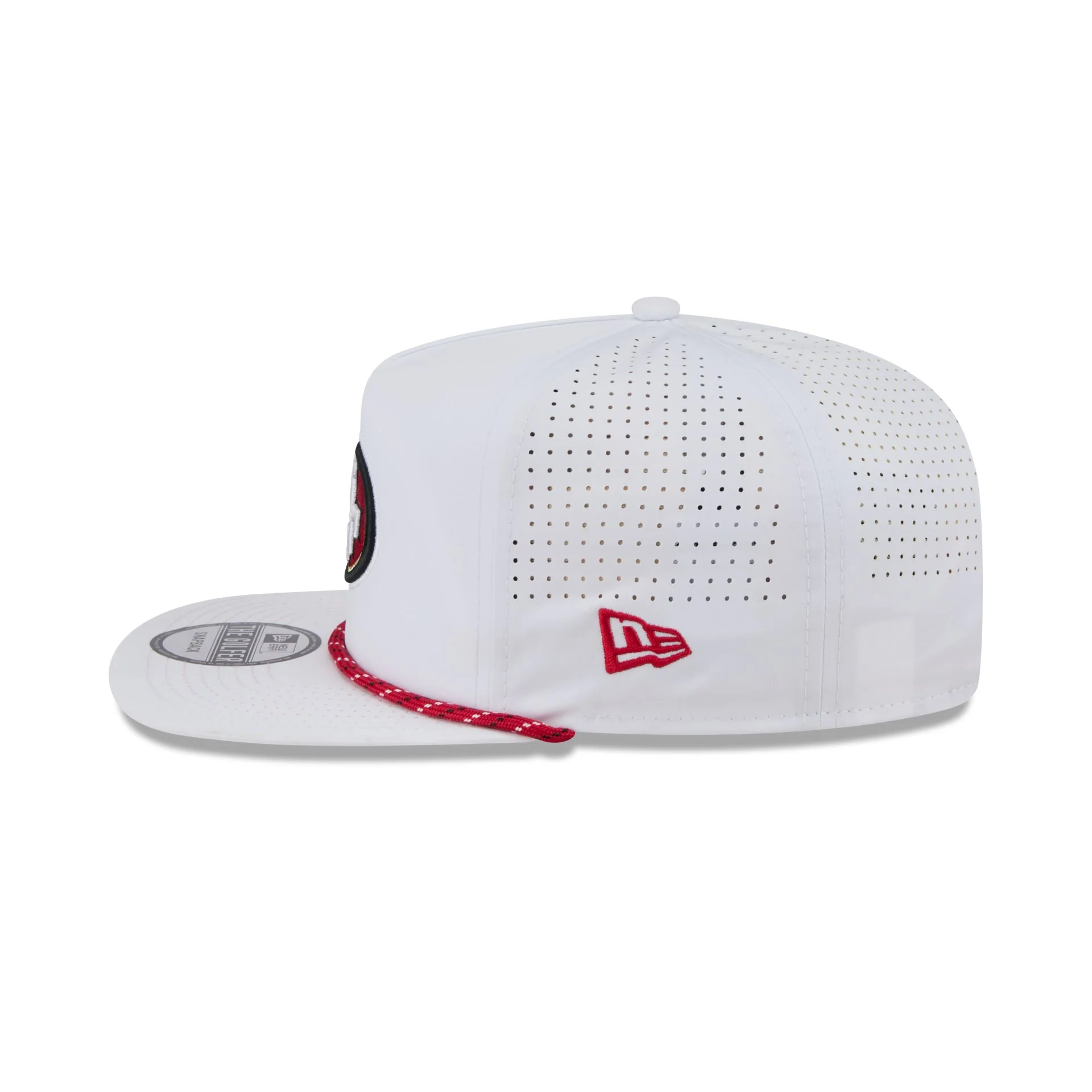 San Francisco 49ers Optic White Performance Rope Golfer Hat