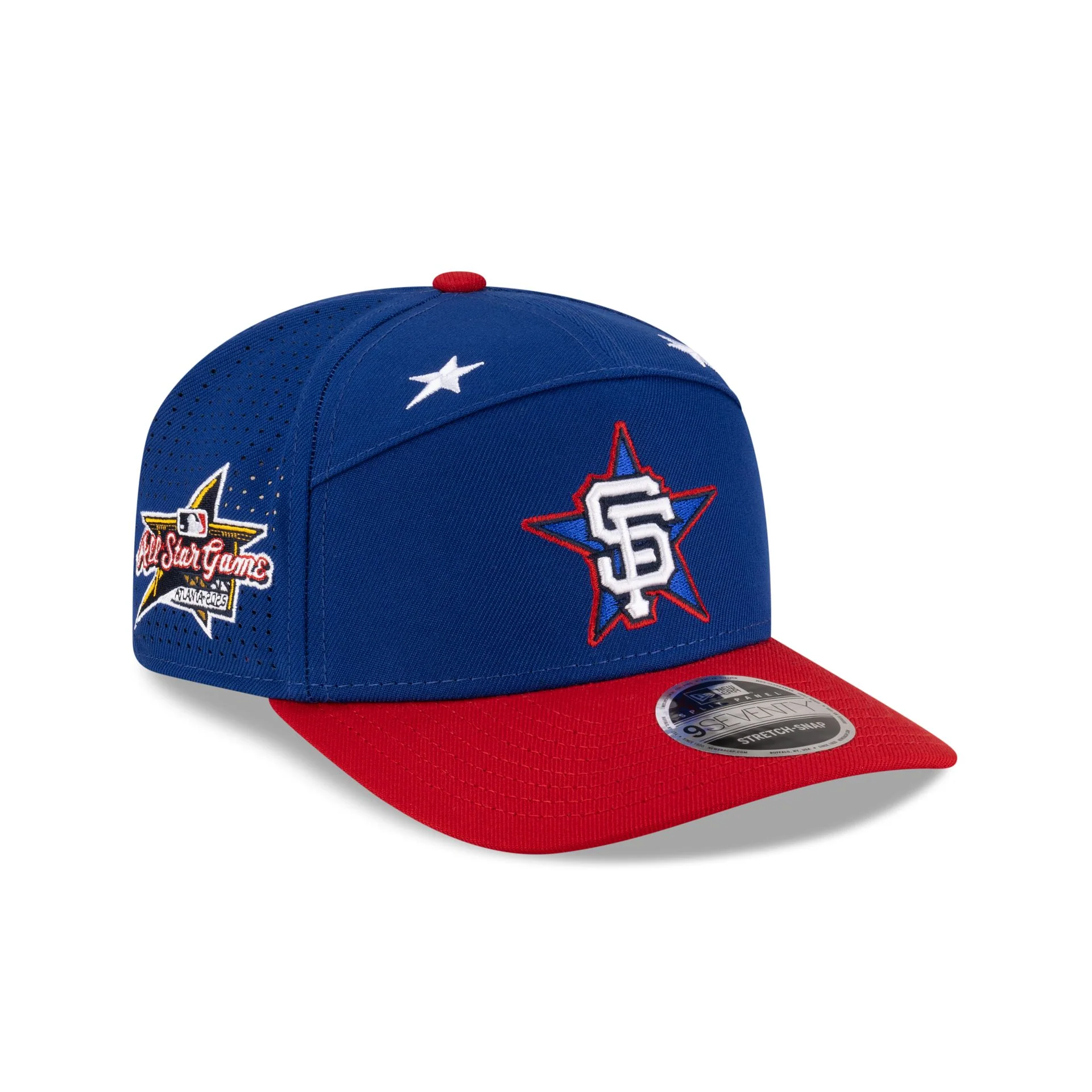 San Francisco Giants 2025 All-Star Game Workout Split Panel 9SEVENTY Stretch-Snap Hat