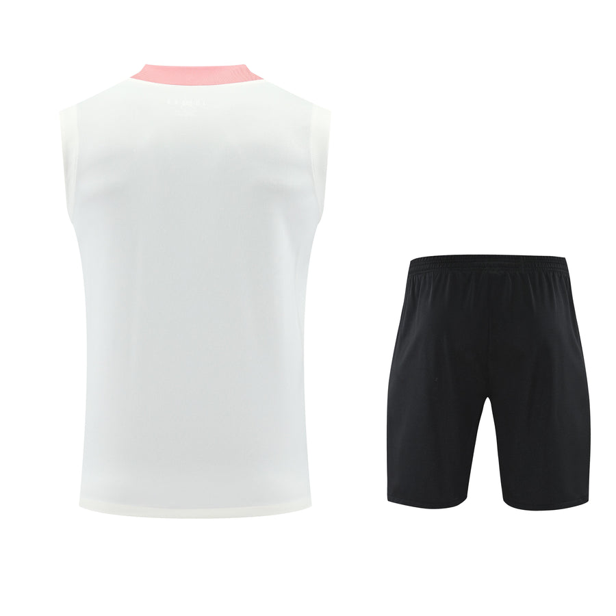 Kit Tank Top + Shorts PSG White/Black/Pink Training 25/26