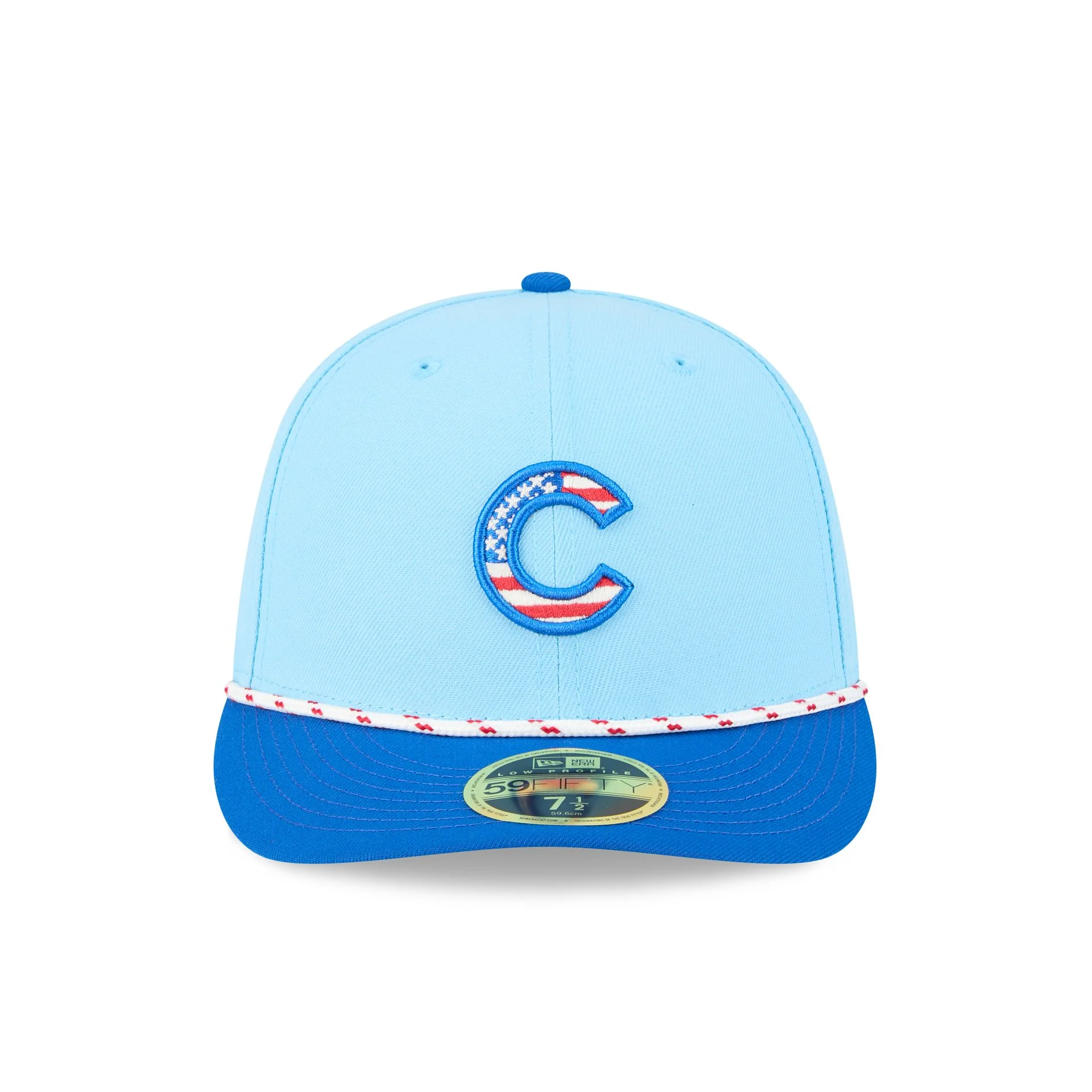 Chicago Cubs Independence Day 2025 Low Profile 59FIFTY Fitted Hat