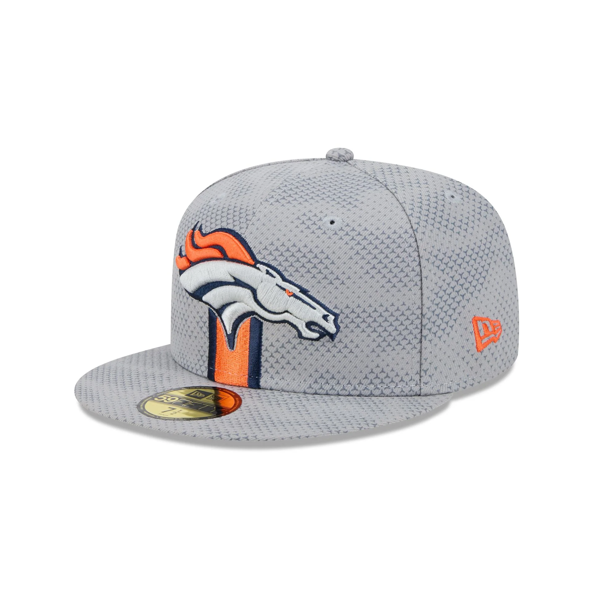 Denver Broncos 2024 Sideline Gray 59FIFTY Fitted Hat