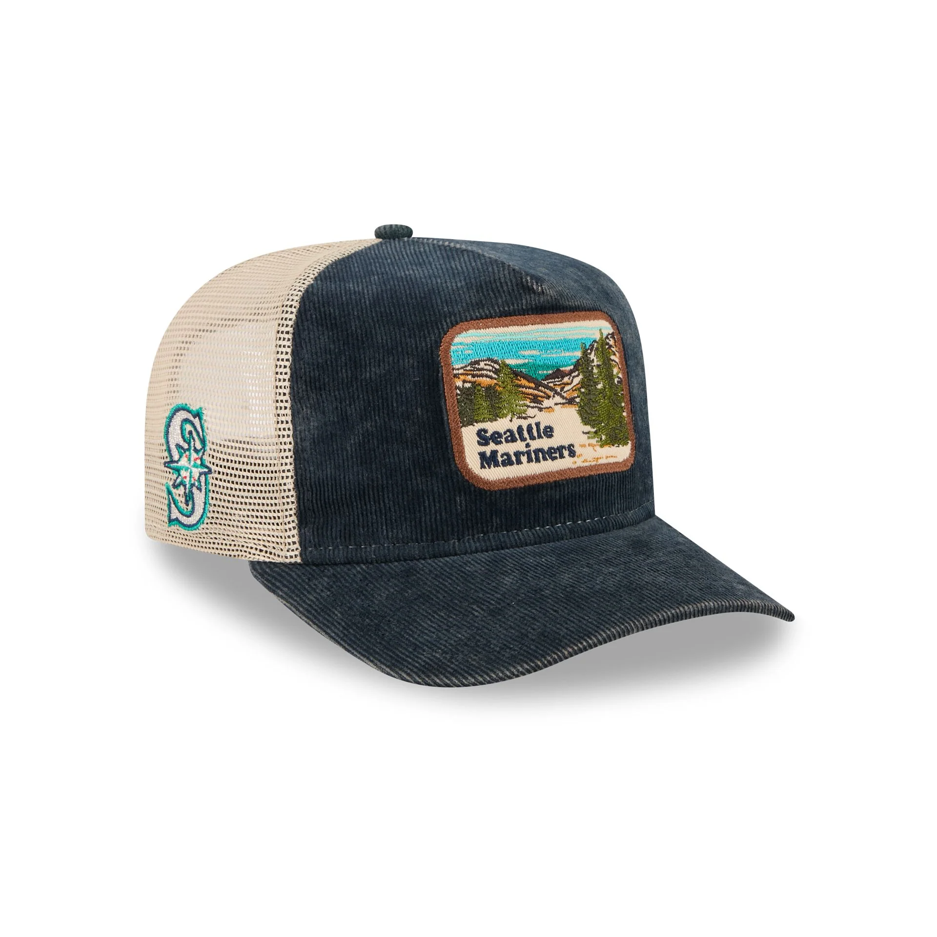 Seattle Mariners Vintage Landscape 9FIFTY A-Frame Trucker Hat