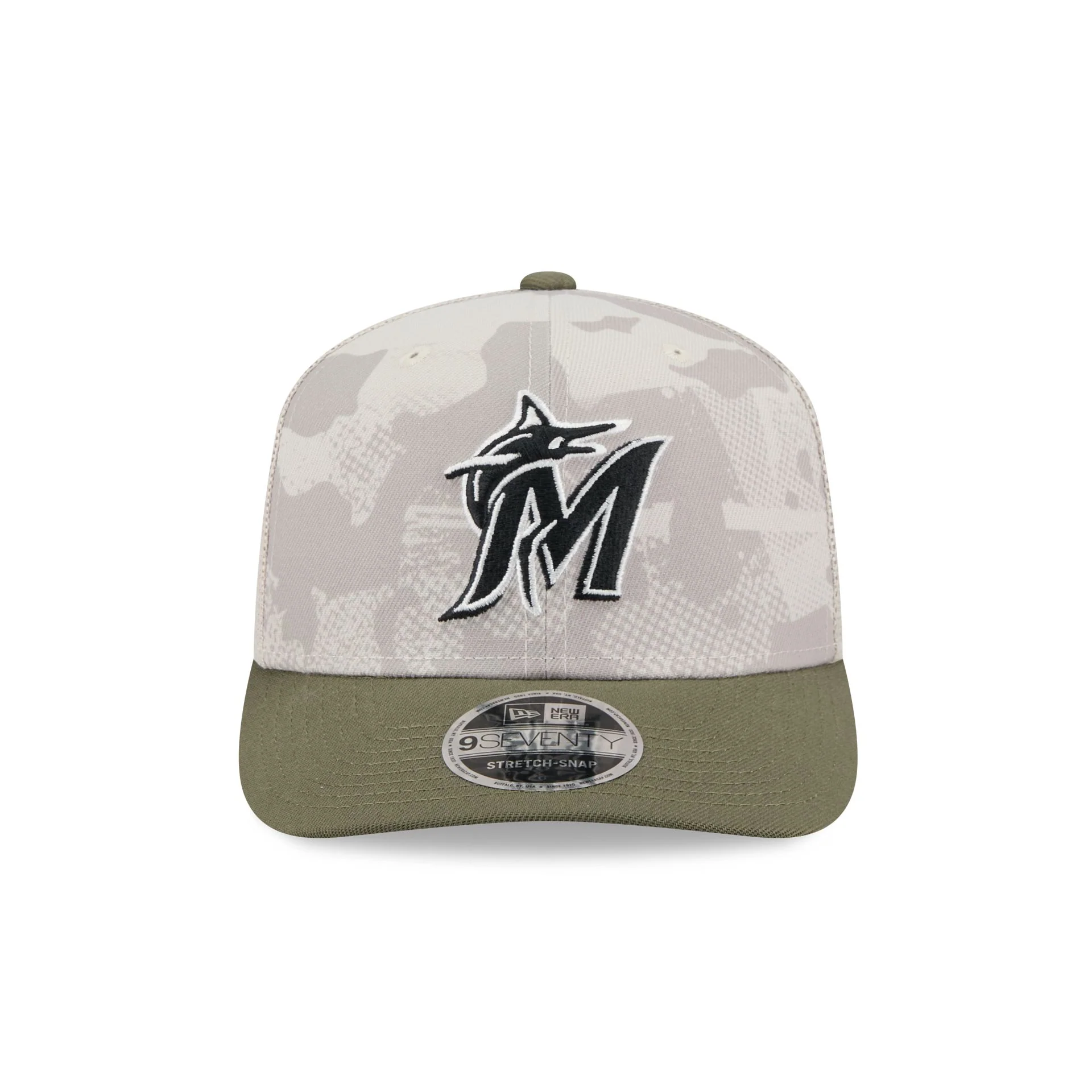 Miami Marlins Armed Forces Day 2025 9SEVENTY Trucker Hat