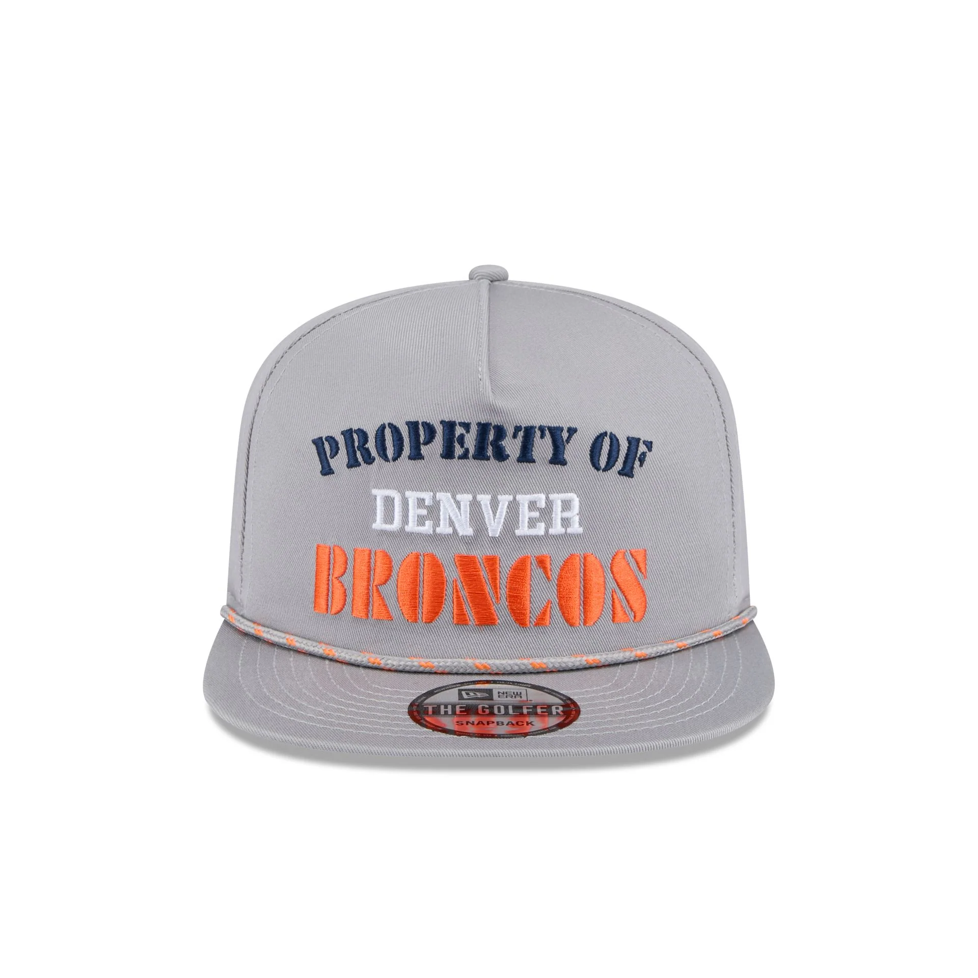 Denver Broncos Vintage Gray Rope Golfer Hat
